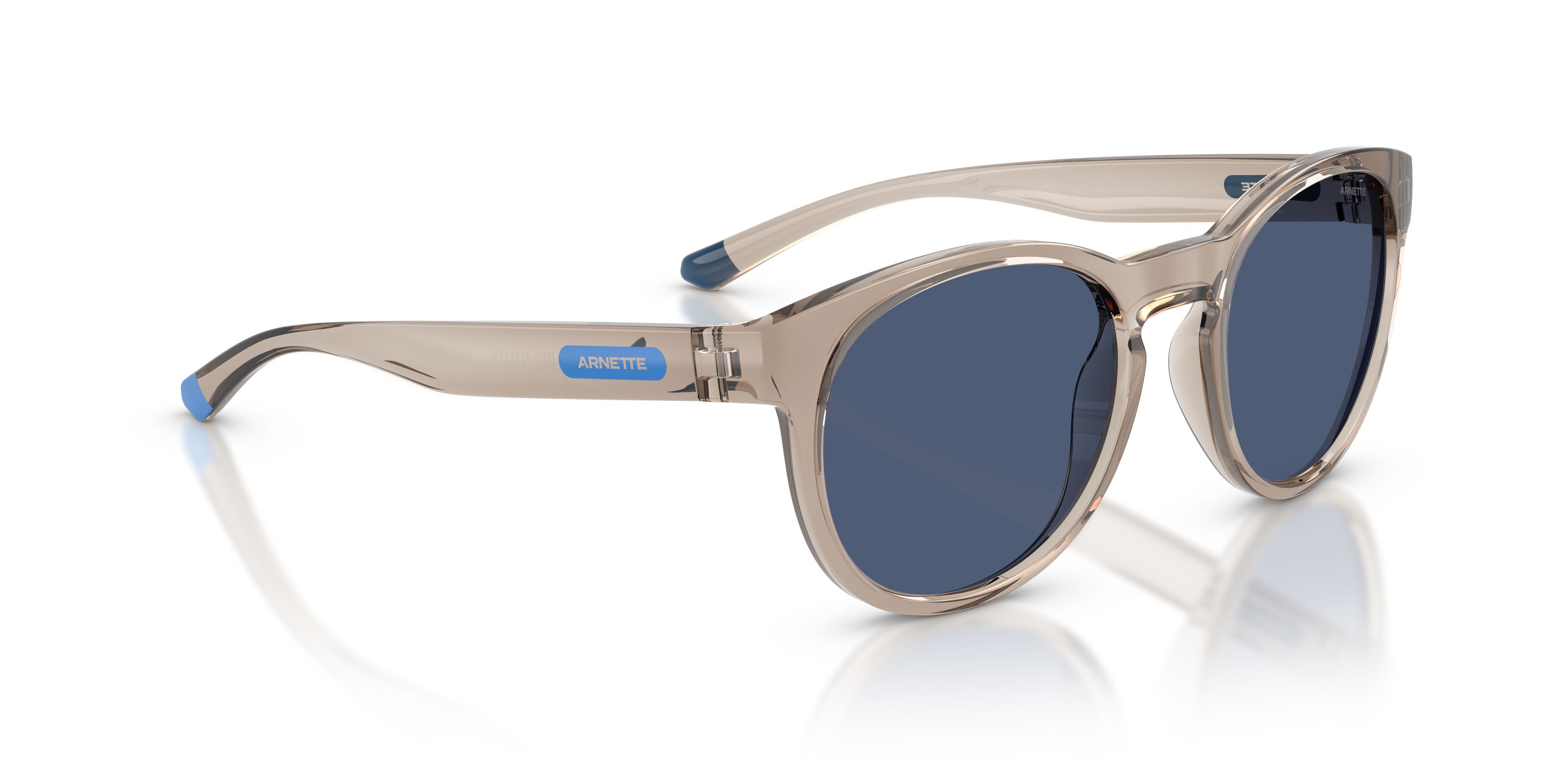 Sonnenbrillen Arnette AN 4371 (303080) farbe beige trasparente form pantos gläser blu scuro