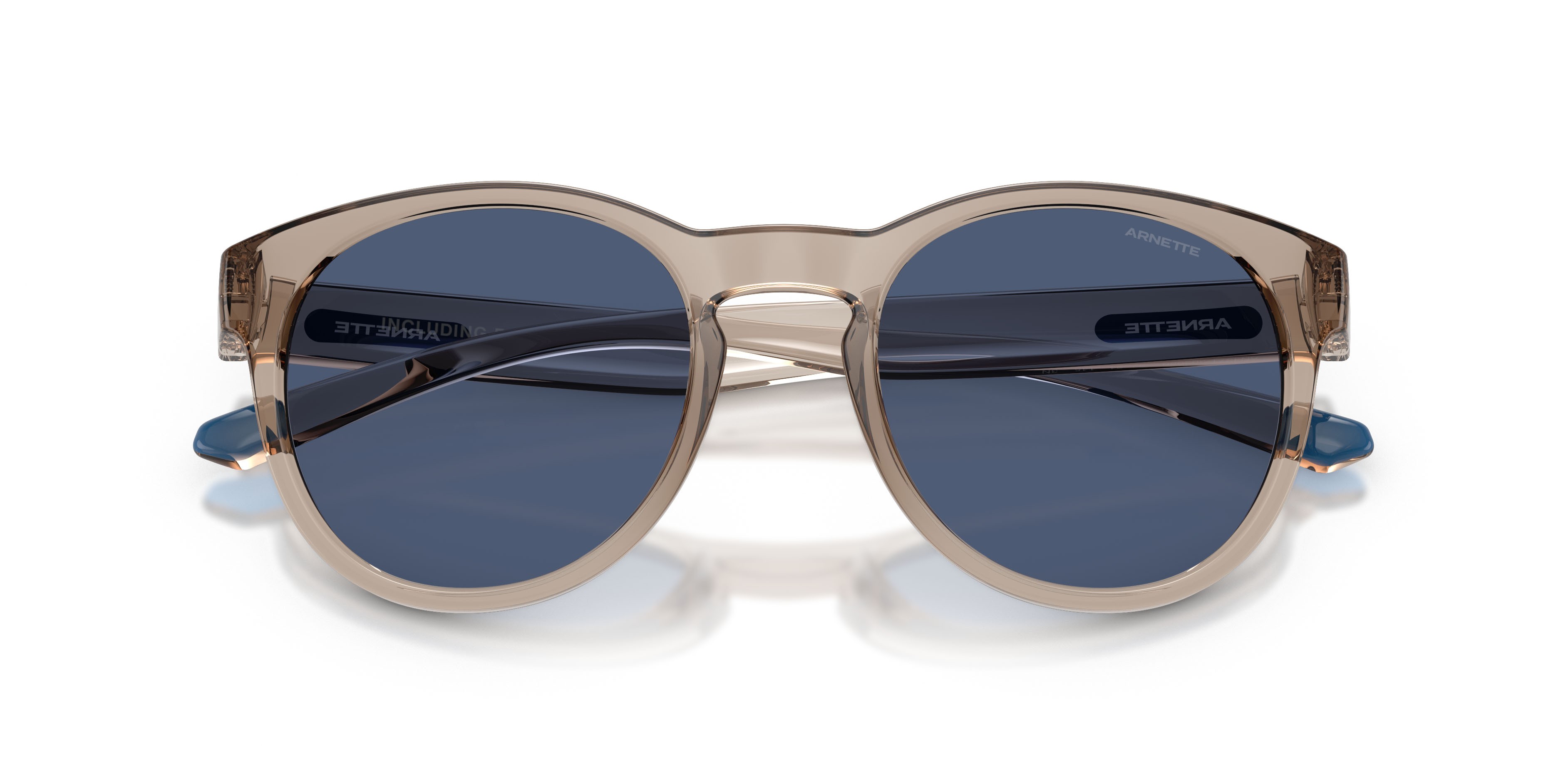Sonnenbrillen Arnette AN 4371 (303080) farbe beige trasparente form pantos gläser blu scuro