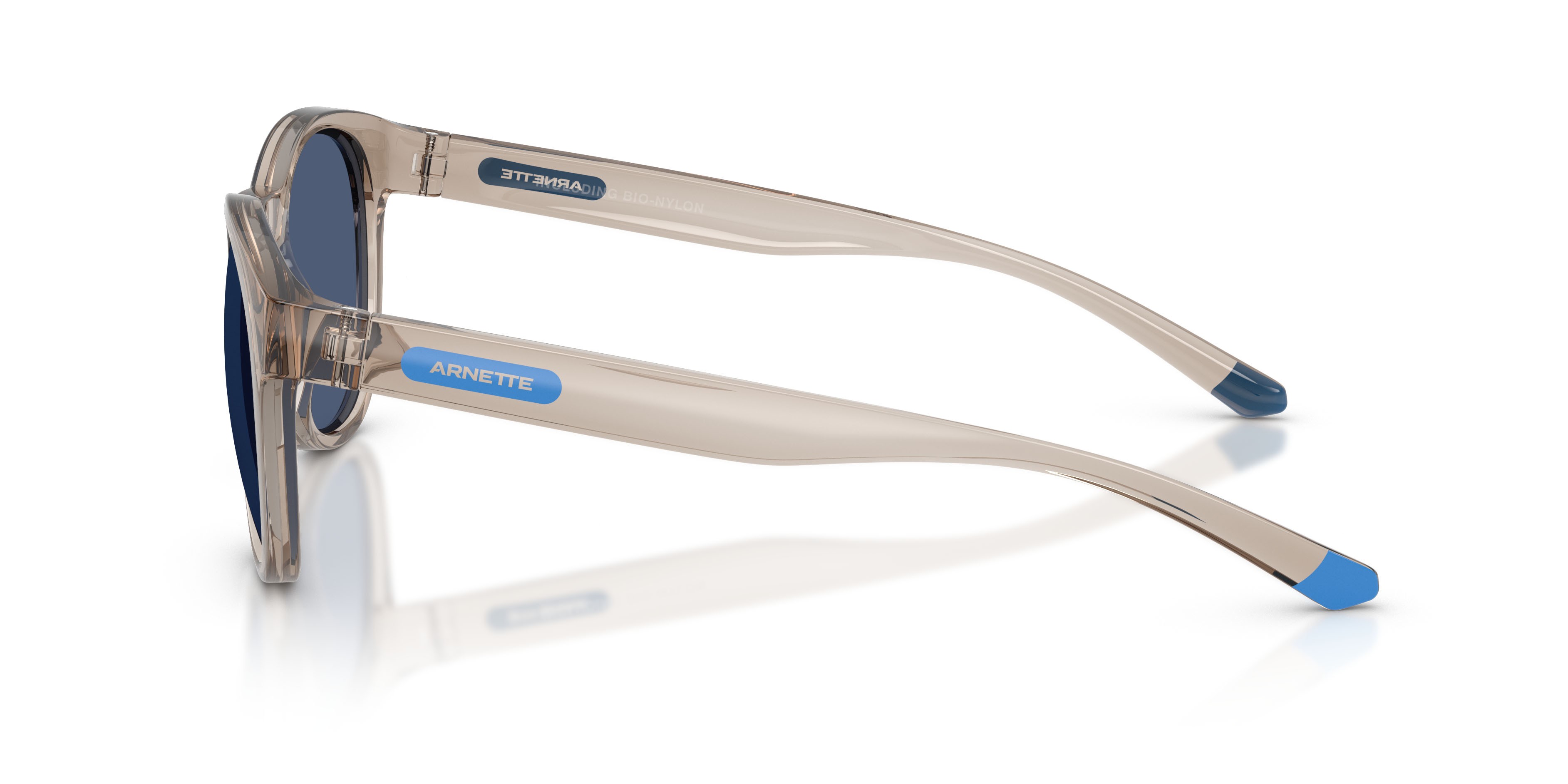 Sonnenbrillen Arnette AN 4371 (303080) farbe beige trasparente form pantos gläser blu scuro