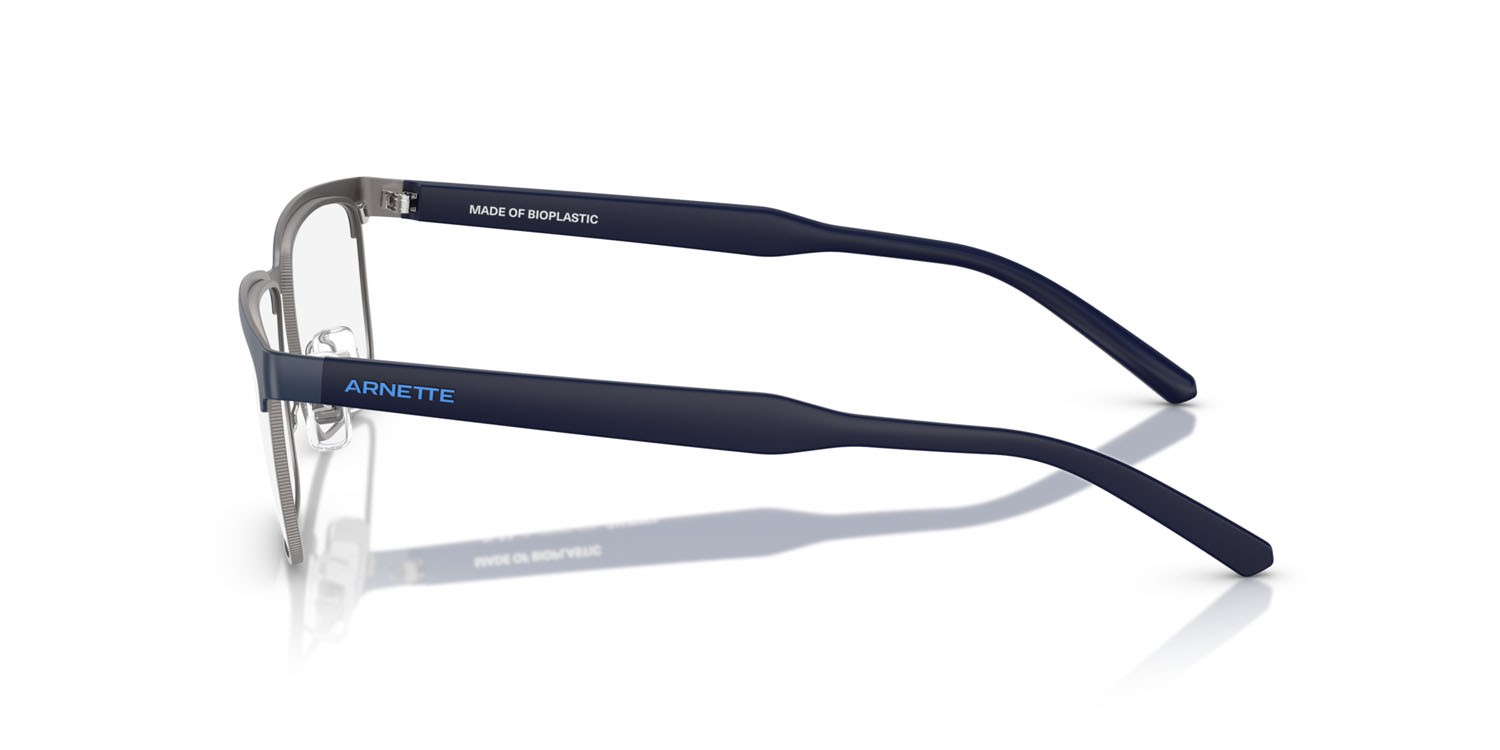 Occhiali da vista Arnette Mokele AN 6131 (773) colore blu scuro opaco forma rettangolare lenti lente demo