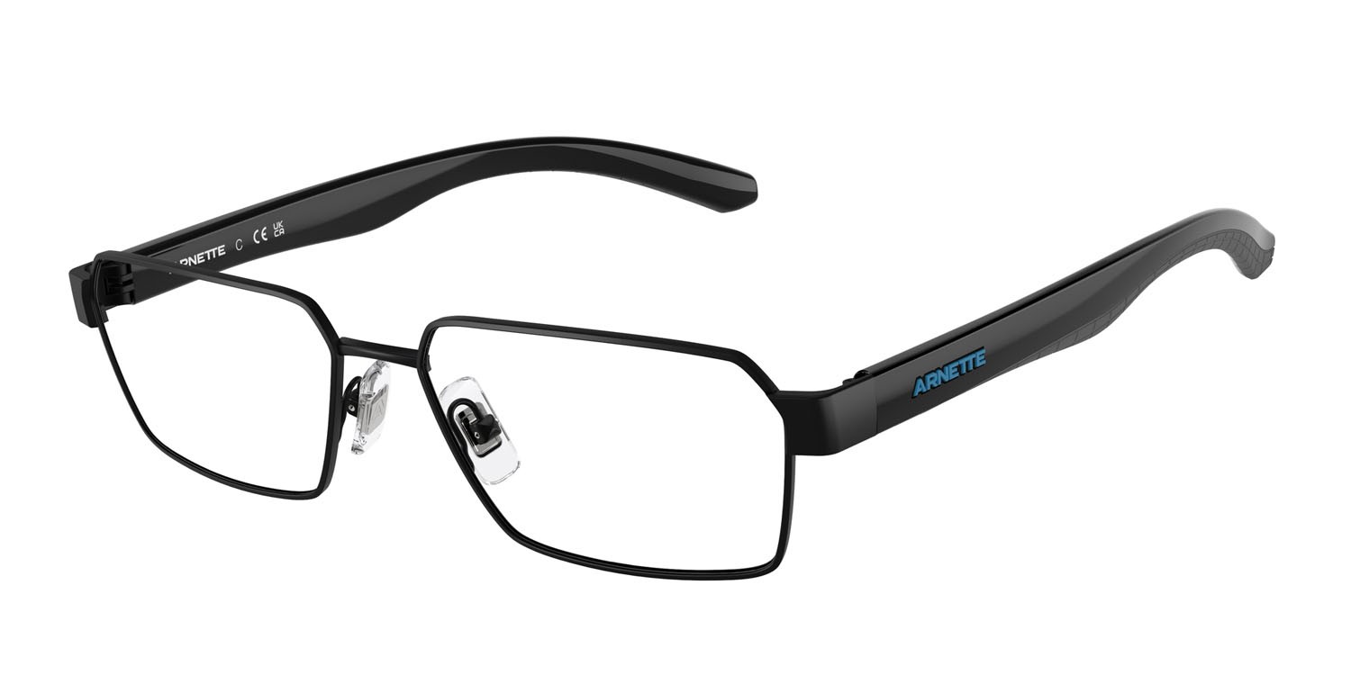 Brillen Arnette Greyscale AN 6144 (737) farbe nero opaco form rechteckig gläser lente demo