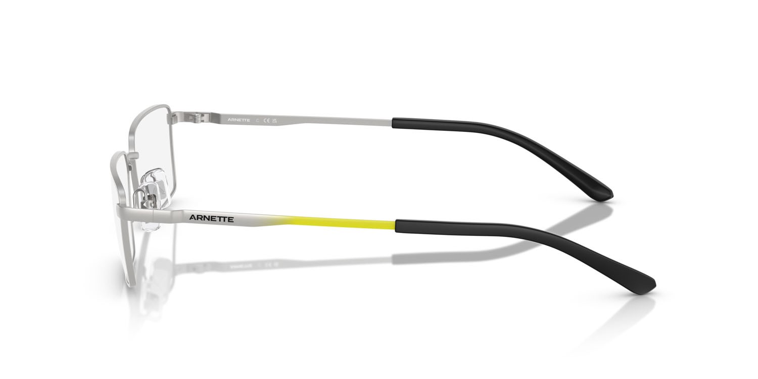 Brillen Arnette Quadra AN 6145 (770) farbe argento opaco form rechteckig gläser lente demo