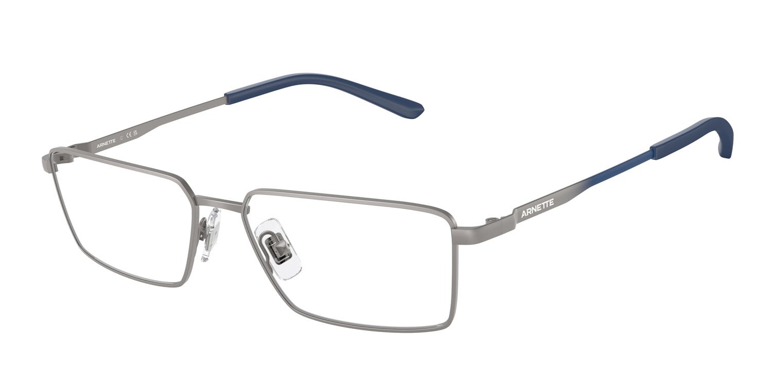 Brillen Arnette Quadra AN 6145 (772) farbe gunmetal opaco form rechteckig gläser lente demo