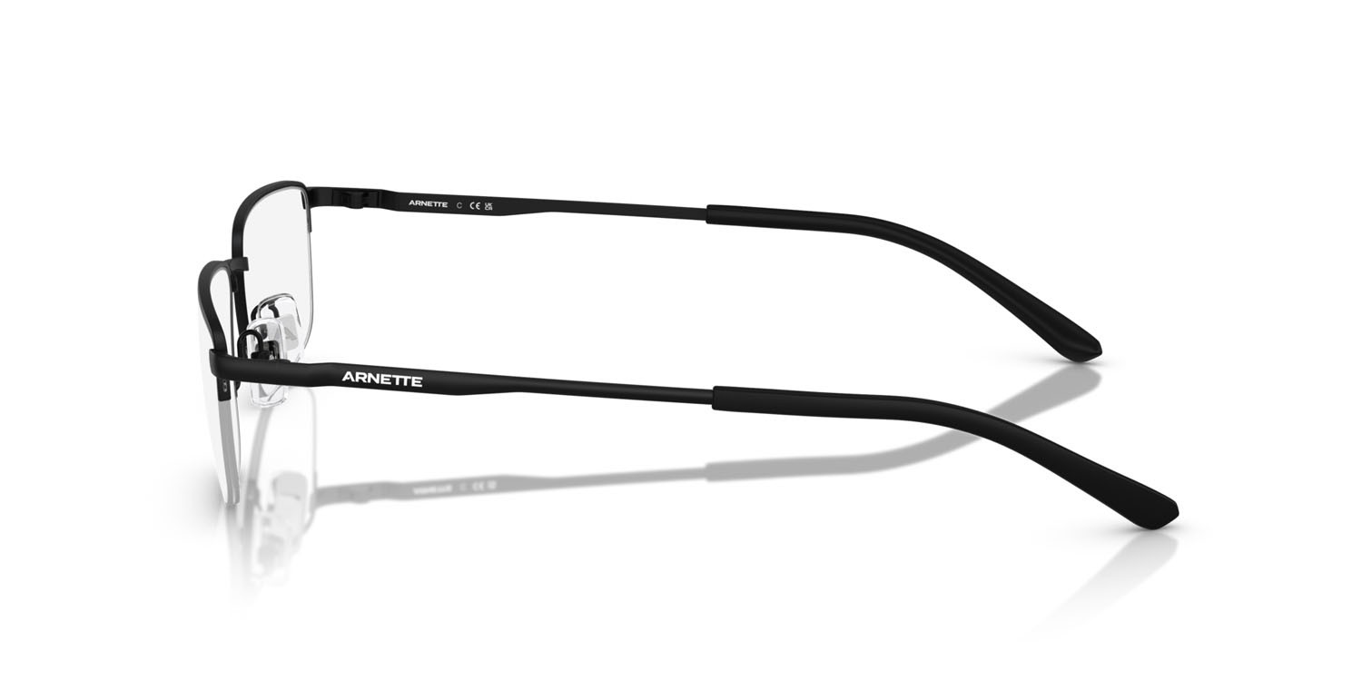 Occhiali da vista Arnette Miez AN 6147 (737) colore nero opaco forma rettangolare lenti lente demo