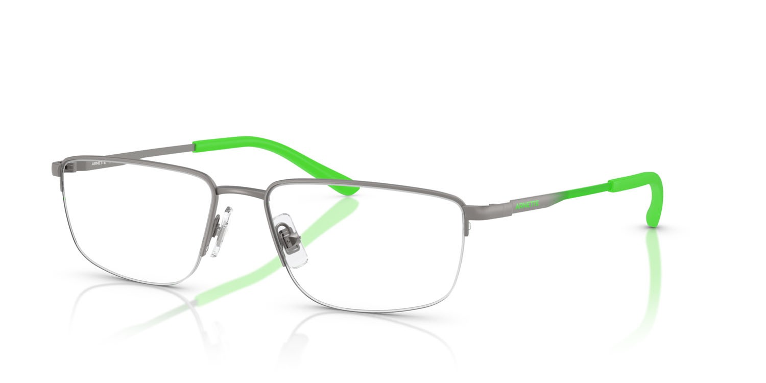 Occhiali da vista Arnette Miez AN 6147 (775) colore gunmetal opaco forma rettangolare lenti lente demo