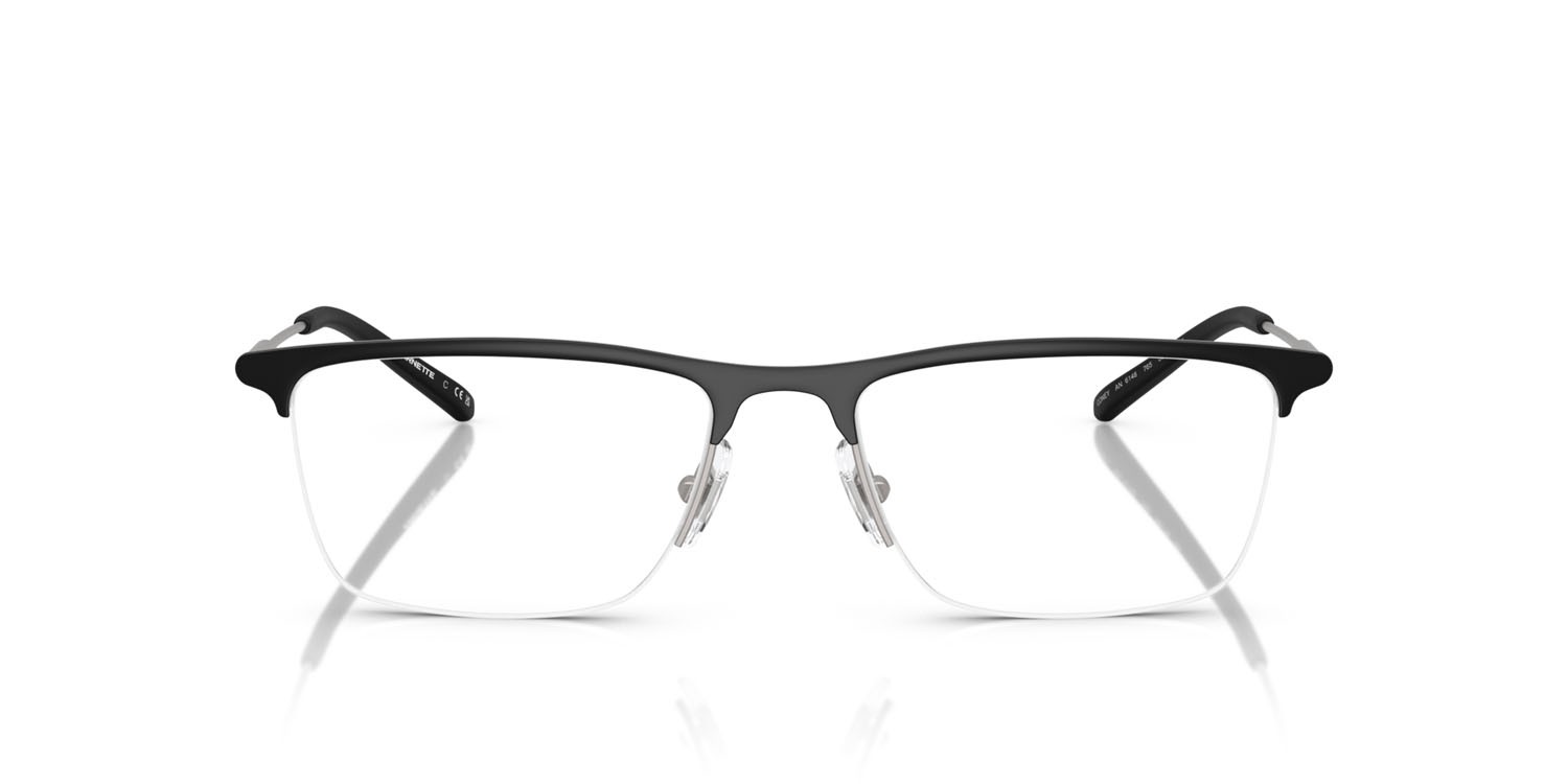 Occhiali da vista Arnette Coney AN 6148 (765) colore nero opaco forma quadrato lenti demo riciclato