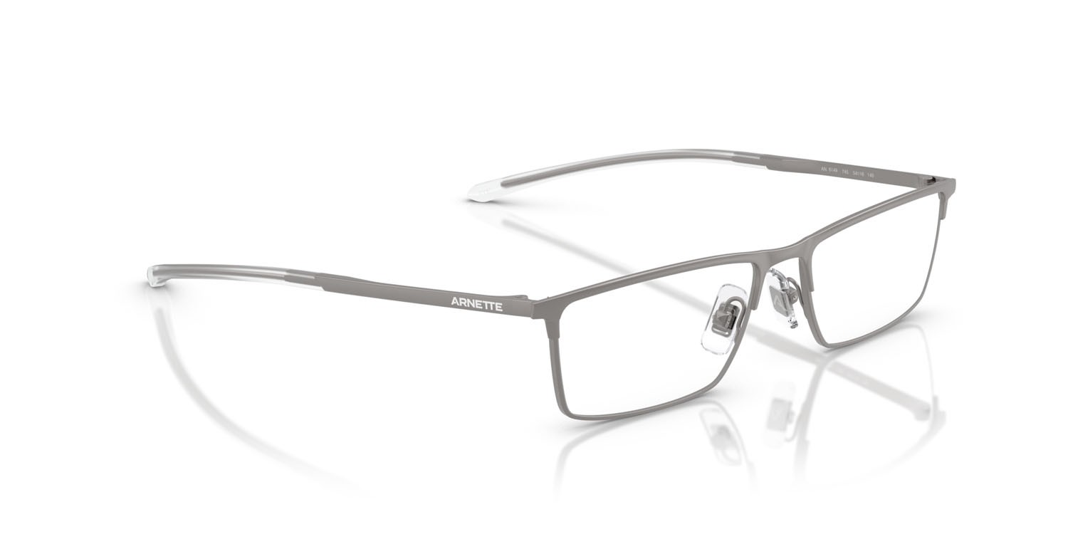 Brillen Arnette Aye AN 6149 (745) farbe gunmetal opaco form rechteckig gläser demo riciclato