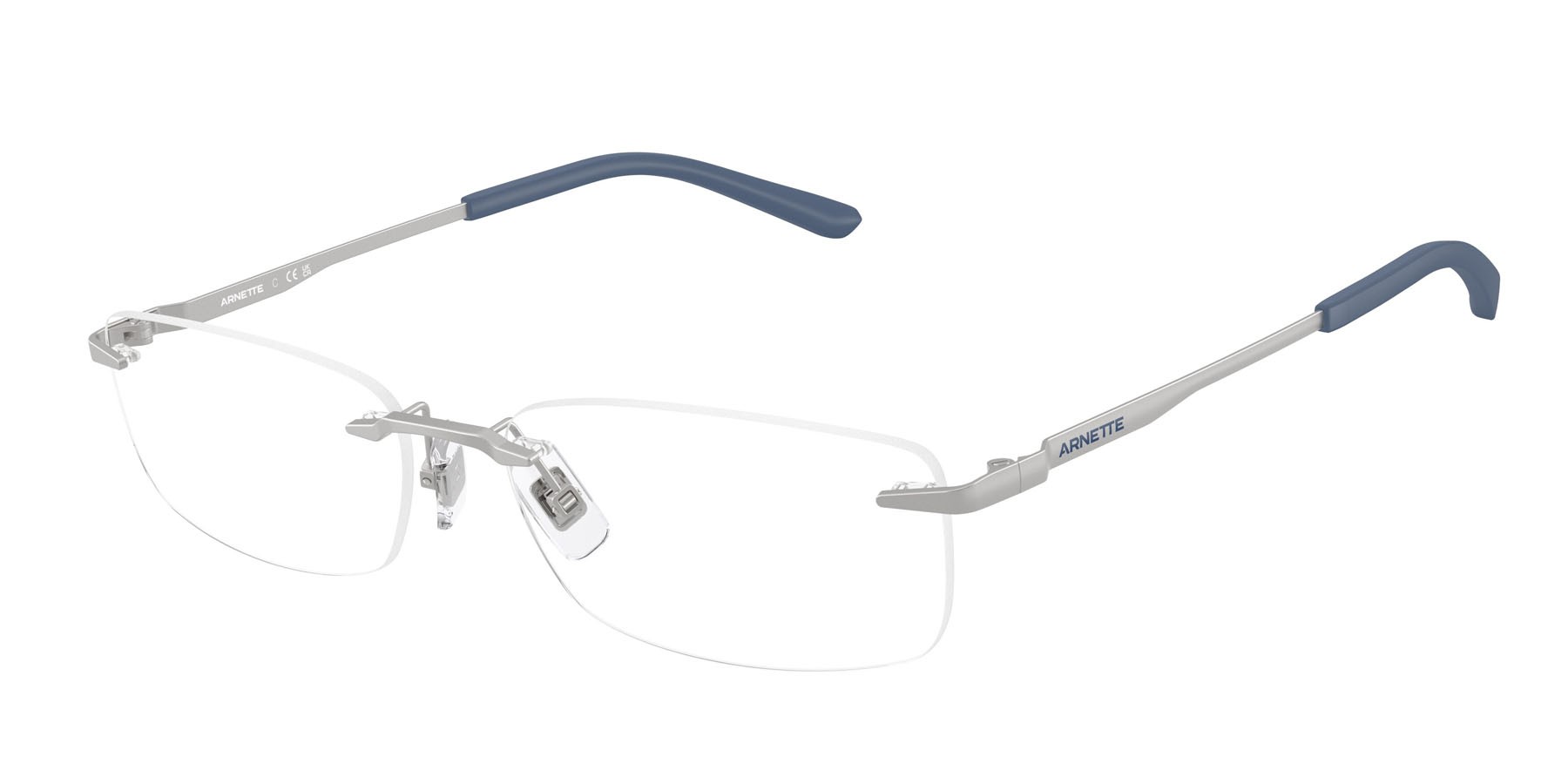 Brillen Arnette Cornercut AN 6150 (770) farbe argento opaco form quadratisch gläser lente demo