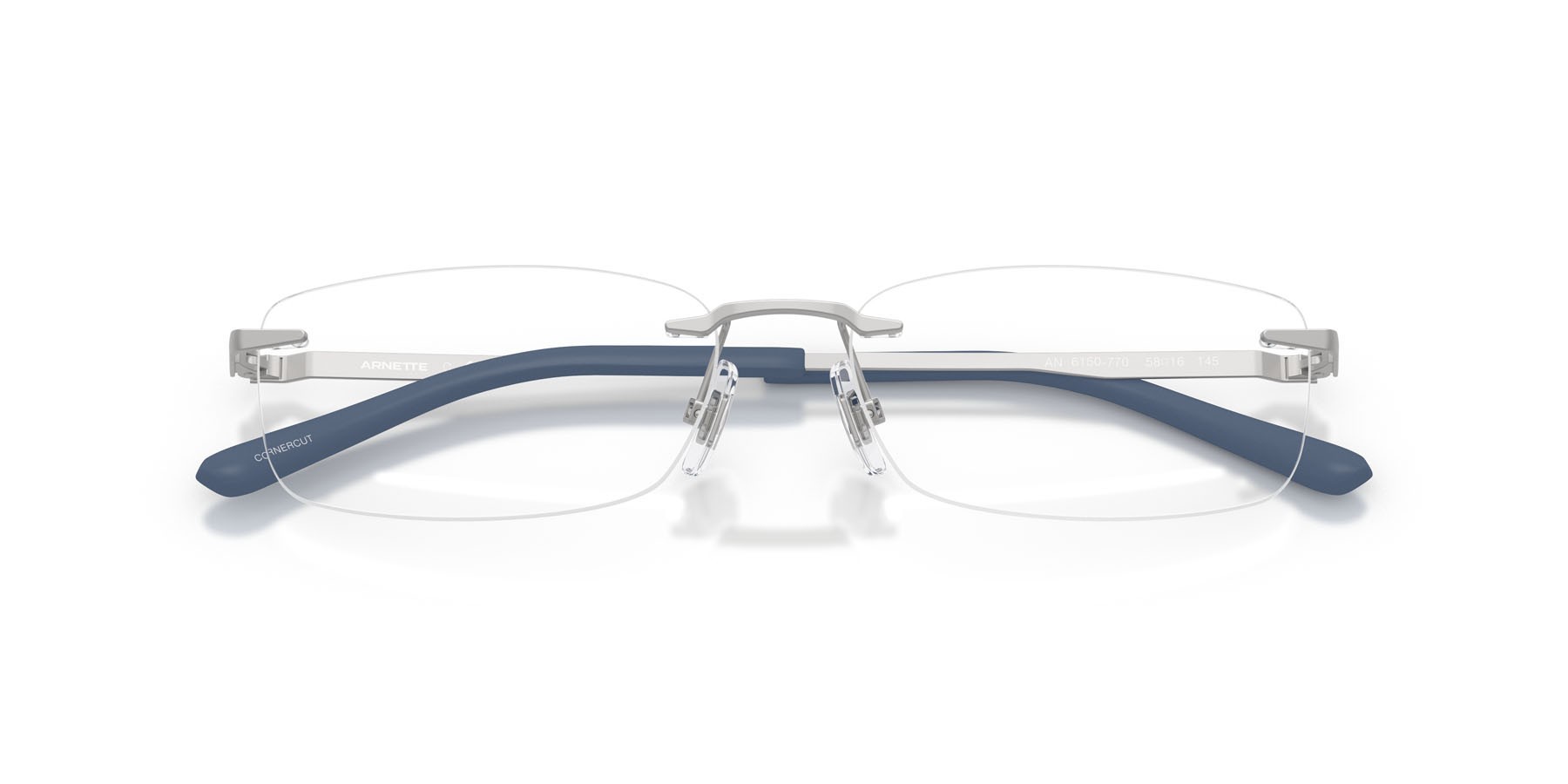 Brillen Arnette Cornercut AN 6150 (770) farbe argento opaco form quadratisch gläser lente demo