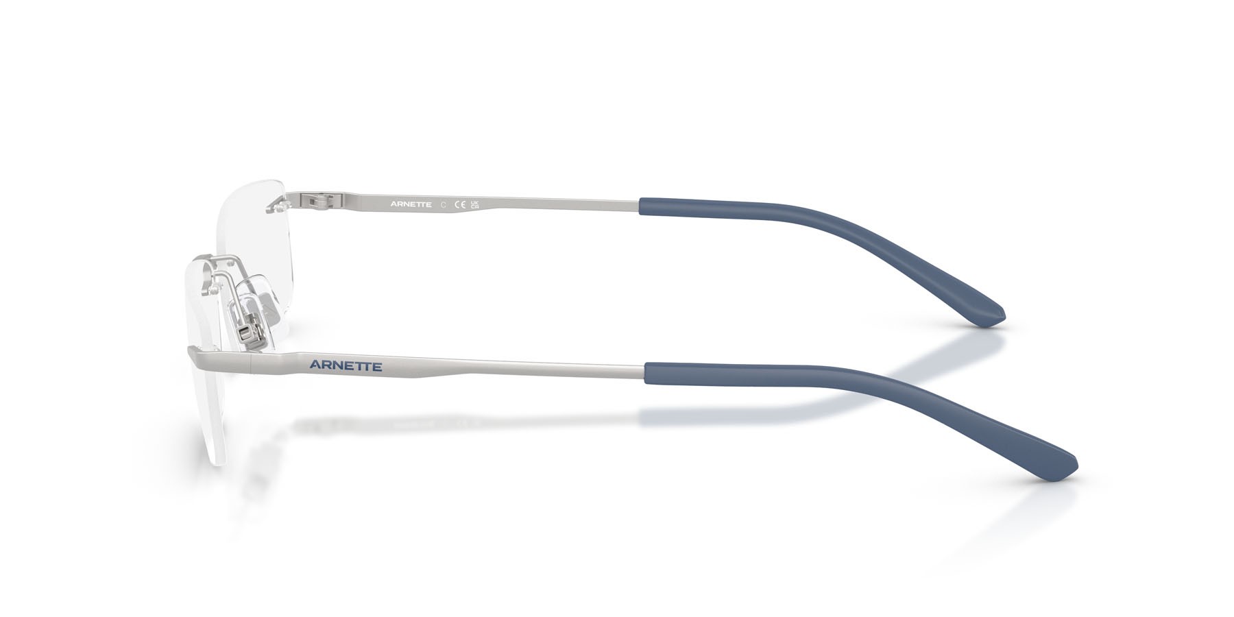 Brillen Arnette Cornercut AN 6150 (770) farbe argento opaco form quadratisch gläser lente demo