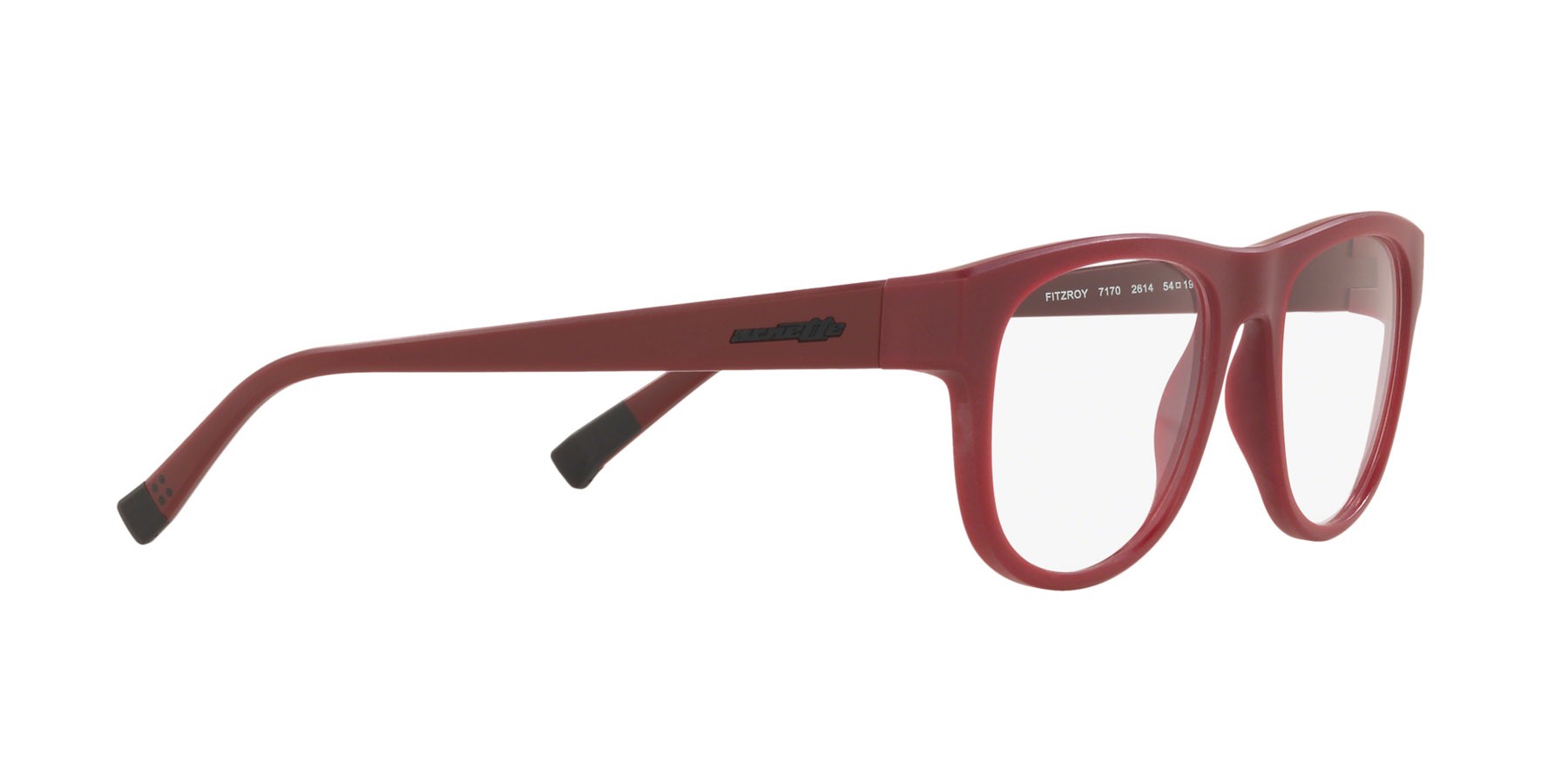 Brillen Arnette Fitzroy AN 7170 (2614) farbe rosso opaco form rechteckig gläser trasparente