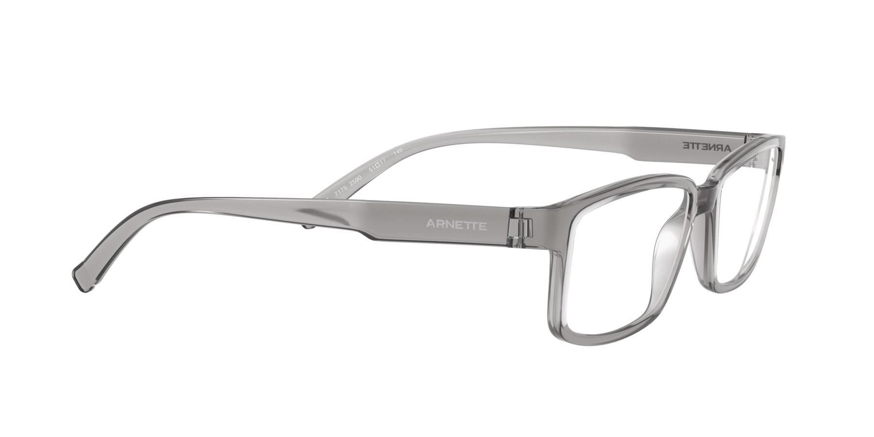 Brillen Arnette Bixiga AN 7175 (2590) farbe grigio trasparente lucido form rechteckig gläser trasparente