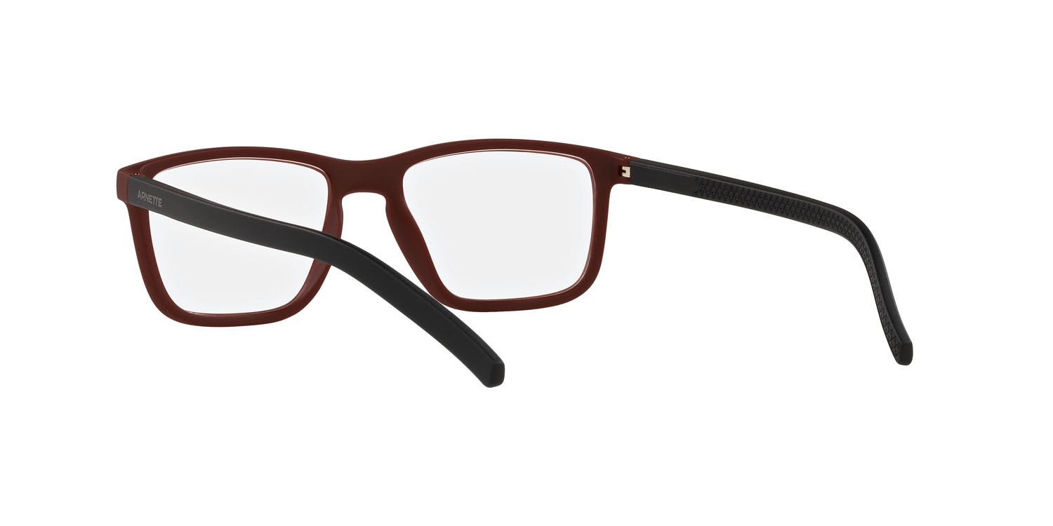 Brillen Arnette Cocoon AN 7187 (2727) farbe rosso opaco form rechteckig gläser trasparente