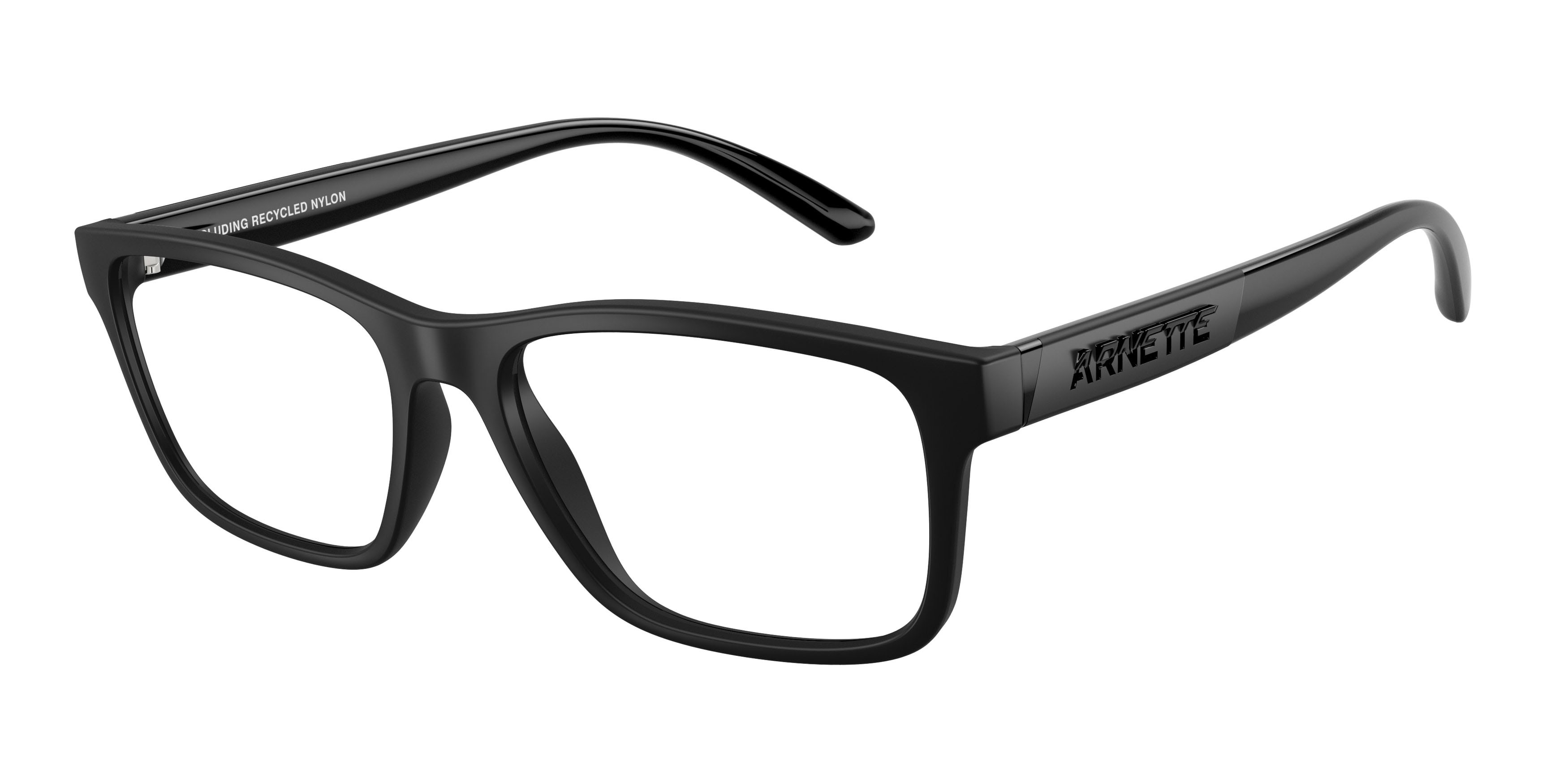 Brillen Arnette Fakie AN 7231 (2758) farbe nero riciclato opaco form quadratisch gläser lente demo