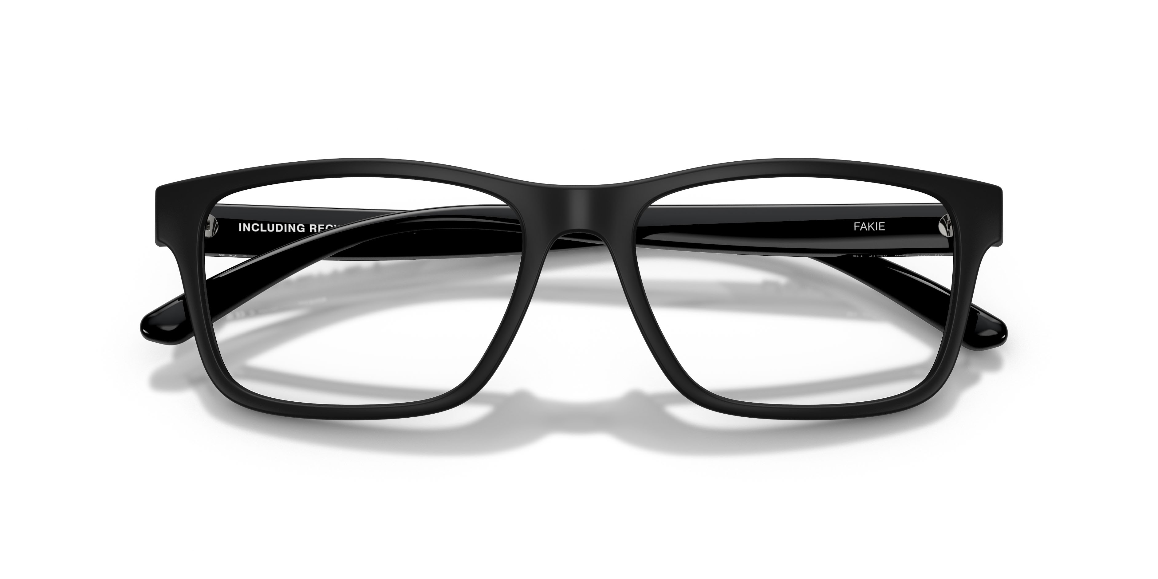 Brillen Arnette Fakie AN 7231 (2758) farbe nero riciclato opaco form quadratisch gläser lente demo