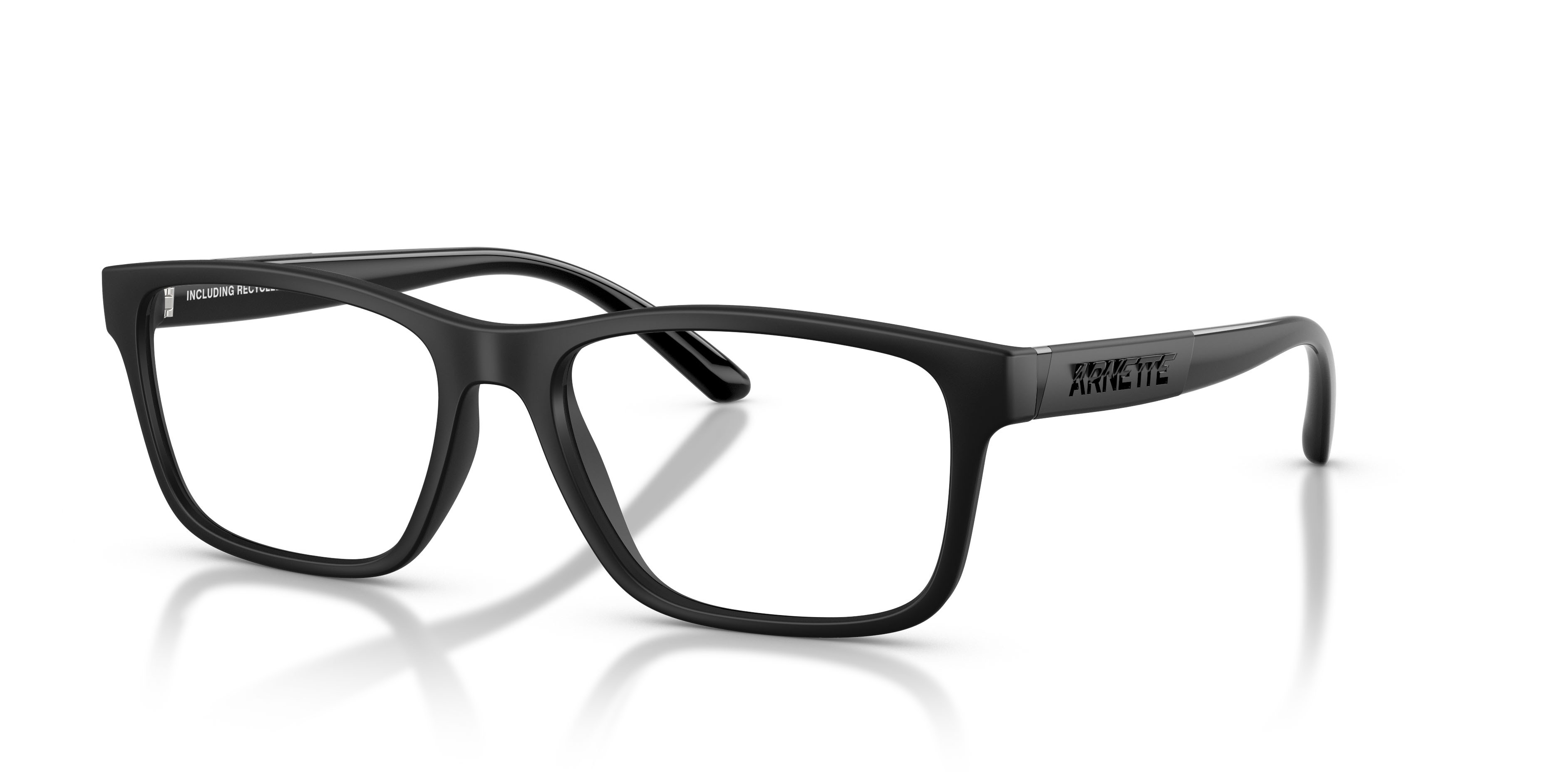 Brillen Arnette Fakie AN 7231 (2758) farbe nero riciclato opaco form quadratisch gläser lente demo