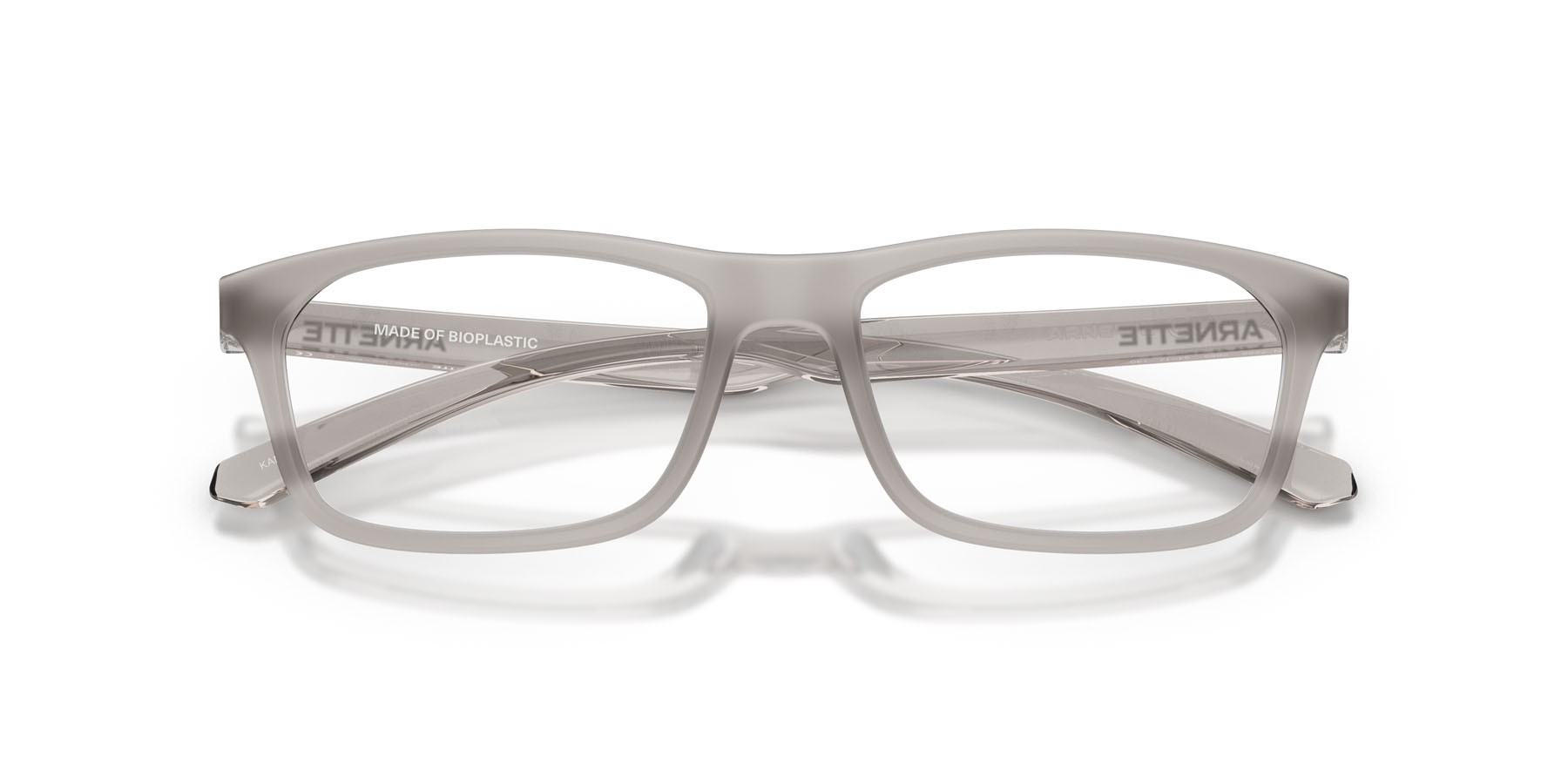 Occhiali da vista Arnette Kamaya AN 7252 (2665) colore grigio chiaro trasparente forma quadrato lenti lente demo