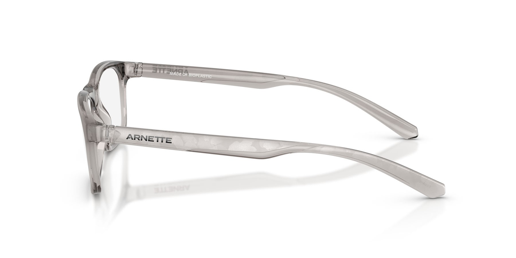 Occhiali da vista Arnette Kamaya AN 7252 (2665) colore grigio chiaro trasparente forma quadrato lenti lente demo