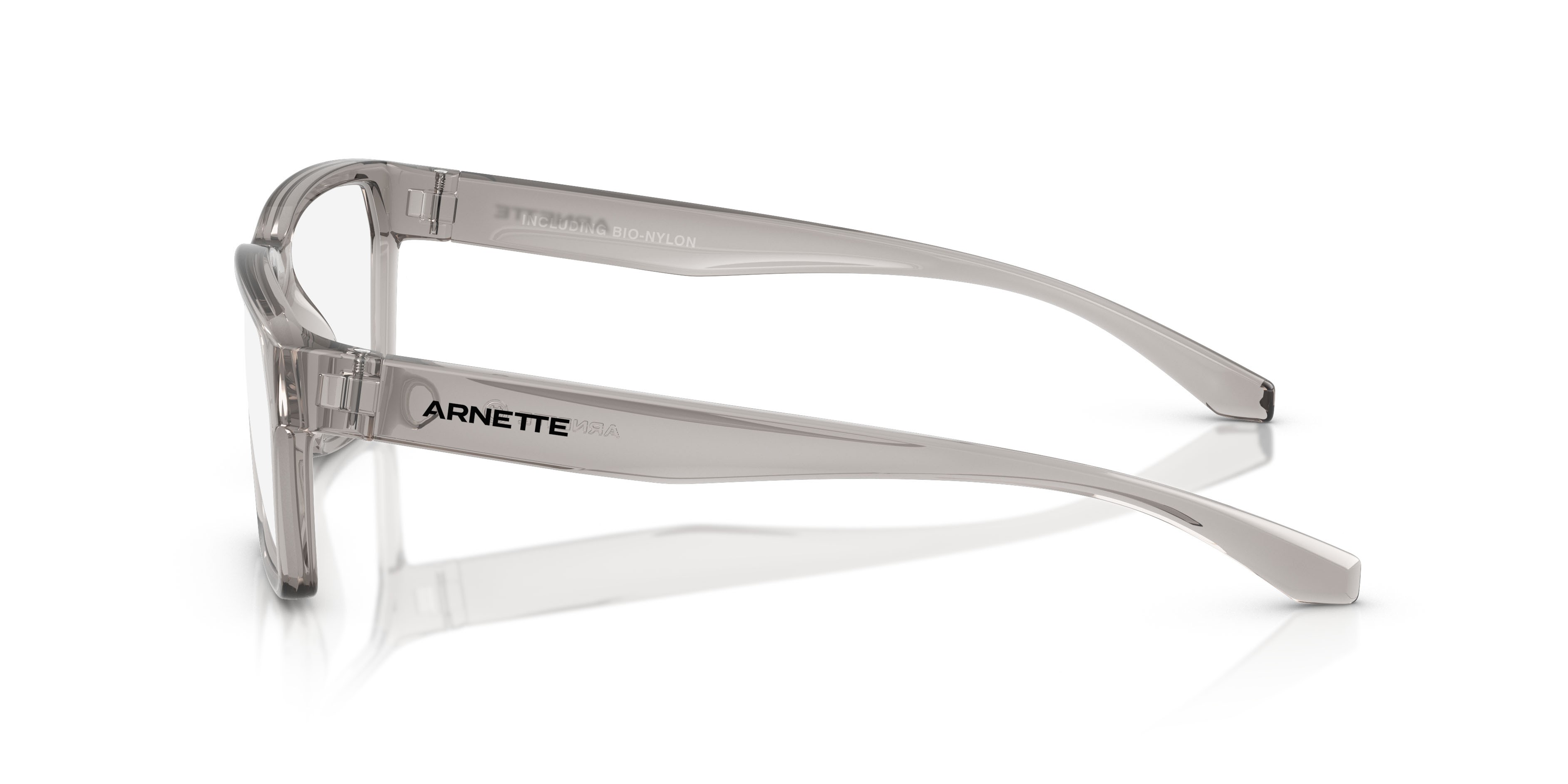 Occhiali da vista Arnette Pinz AN 7257U (2665) colore grigio trasparente forma rettangolare lenti lente demo