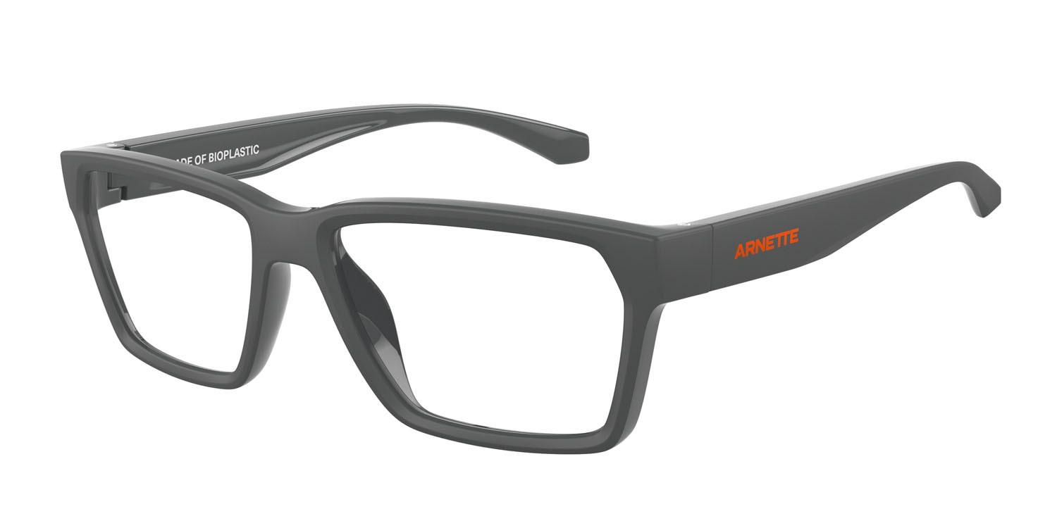 Eyeglasses Arnette Pinz AN 7257U (2841) color top grigio scuro opaco/lucido shape rectangle lenses lente demo