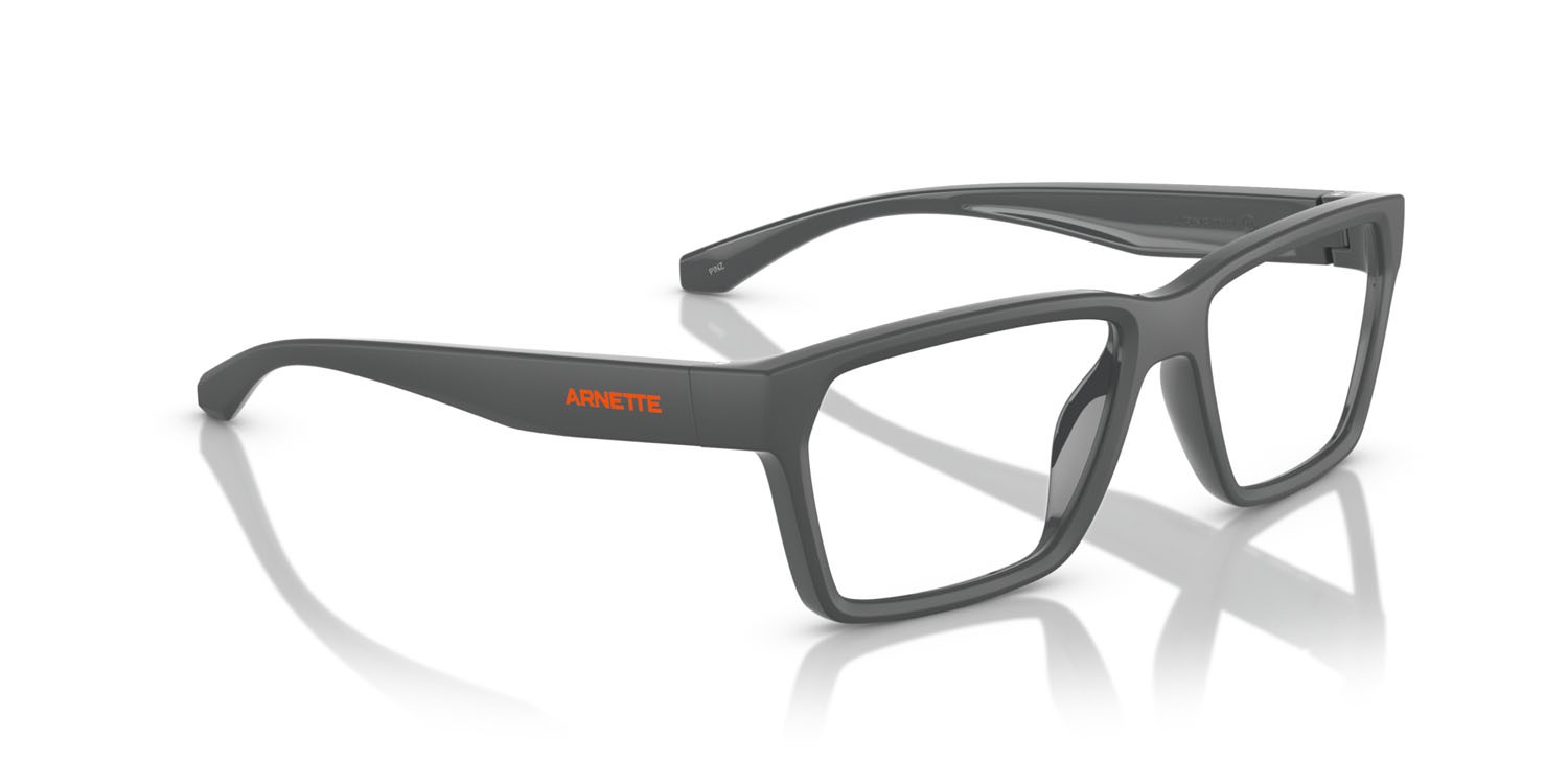 Eyeglasses Arnette Pinz AN 7257U (2841) color top grigio scuro opaco/lucido shape rectangle lenses lente demo