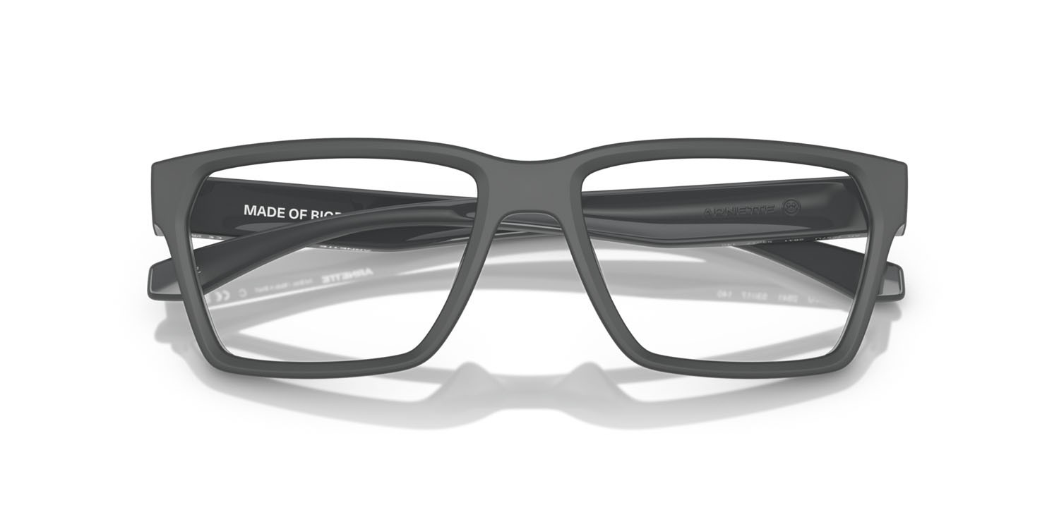 Eyeglasses Arnette Pinz AN 7257U (2841) color top grigio scuro opaco/lucido shape rectangle lenses lente demo