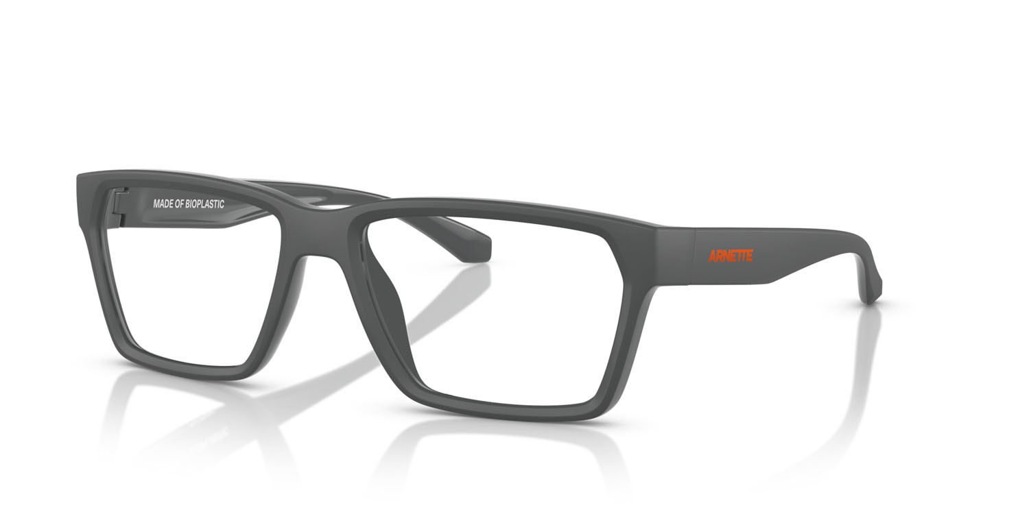 Eyeglasses Arnette Pinz AN 7257U (2841) color top grigio scuro opaco/lucido shape rectangle lenses lente demo