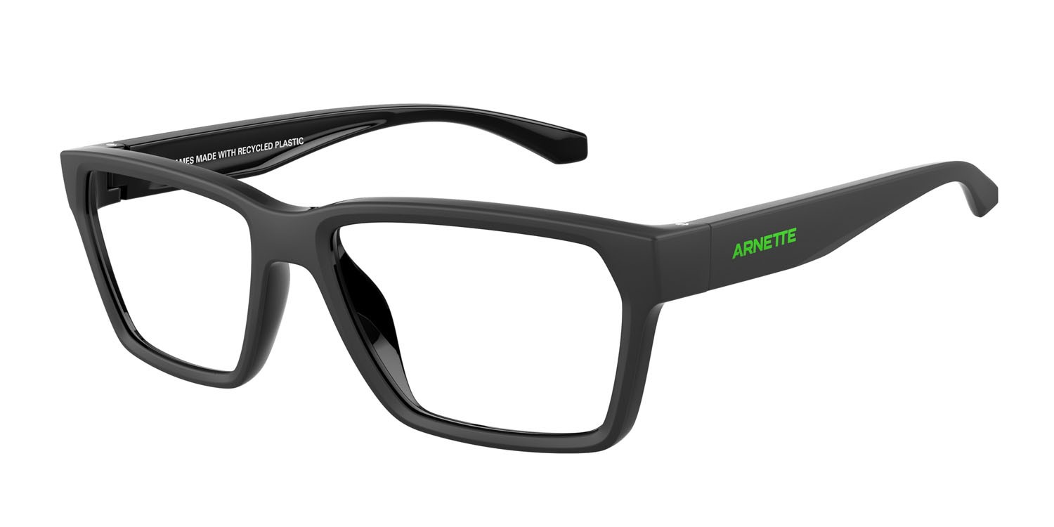 Occhiali da vista Arnette Pinz AN 7257U (2900) colore top nero opaco/lucido forma rettangolare lenti lente demo