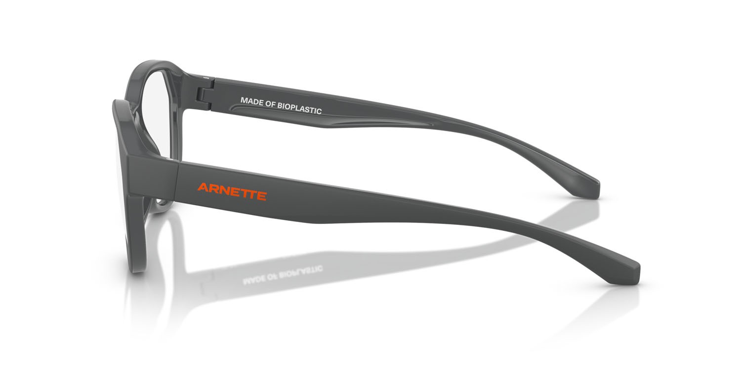 Occhiali da vista Arnette Hiatus AN 7258U (2841) colore top grigio scuro opaco/lucido forma pantos lenti lente demo