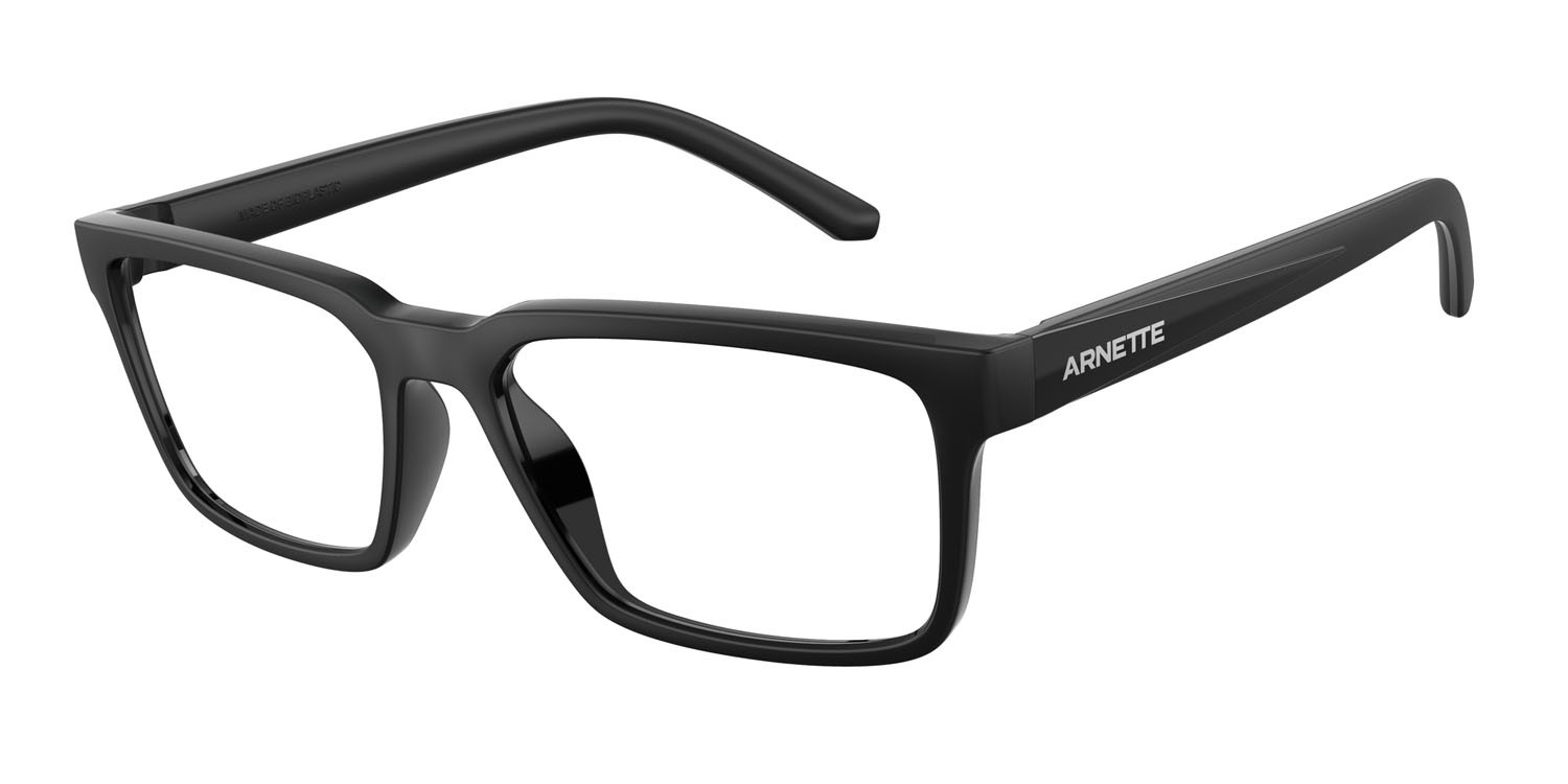 Occhiali da vista Arnette Sirocco AN 7259U (2758) colore nero opaco forma quadrato lenti lente demo