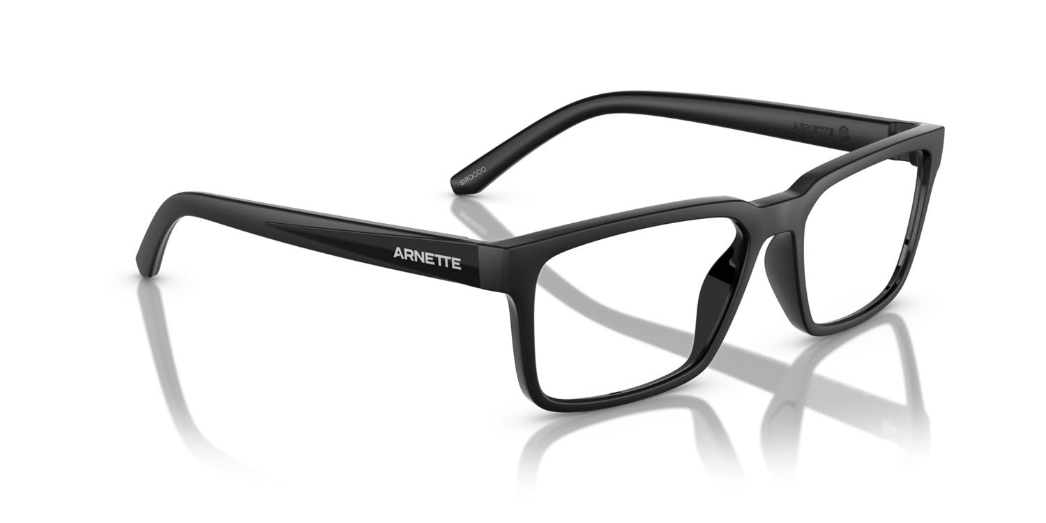 Occhiali da vista Arnette Sirocco AN 7259U (2758) colore nero opaco forma quadrato lenti lente demo