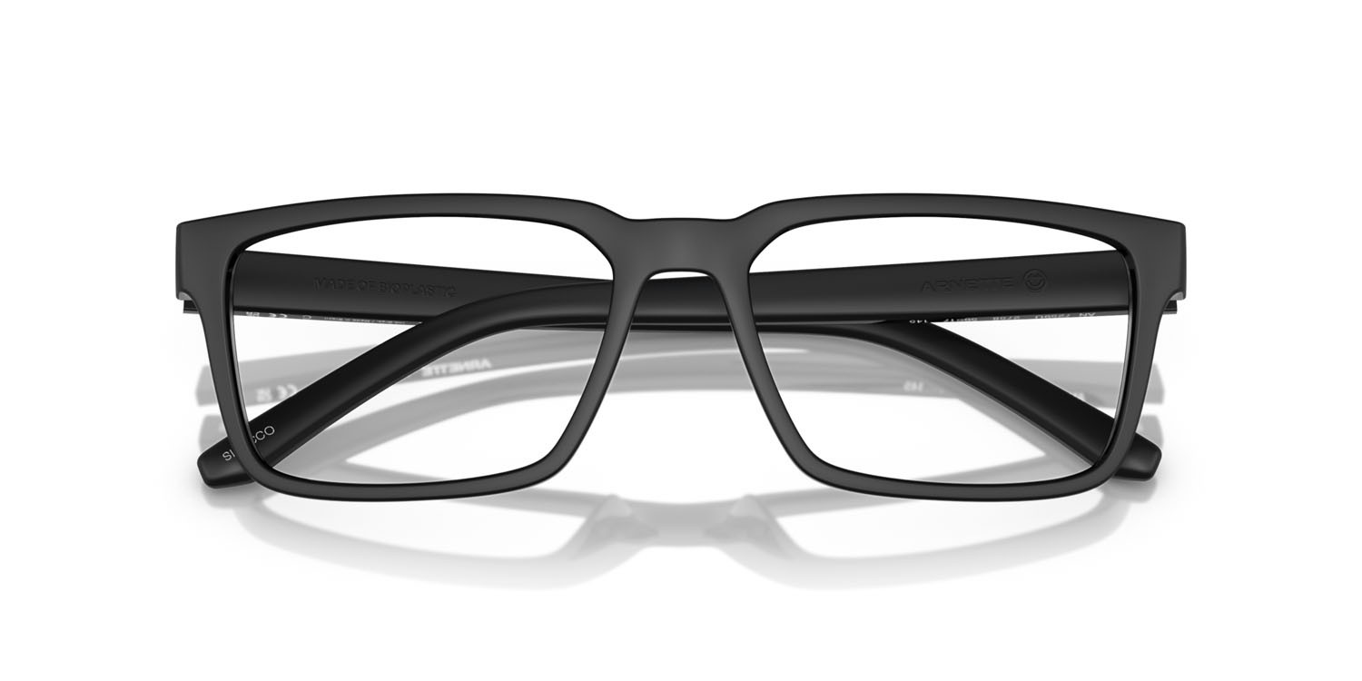 Occhiali da vista Arnette Sirocco AN 7259U (2758) colore nero opaco forma quadrato lenti lente demo