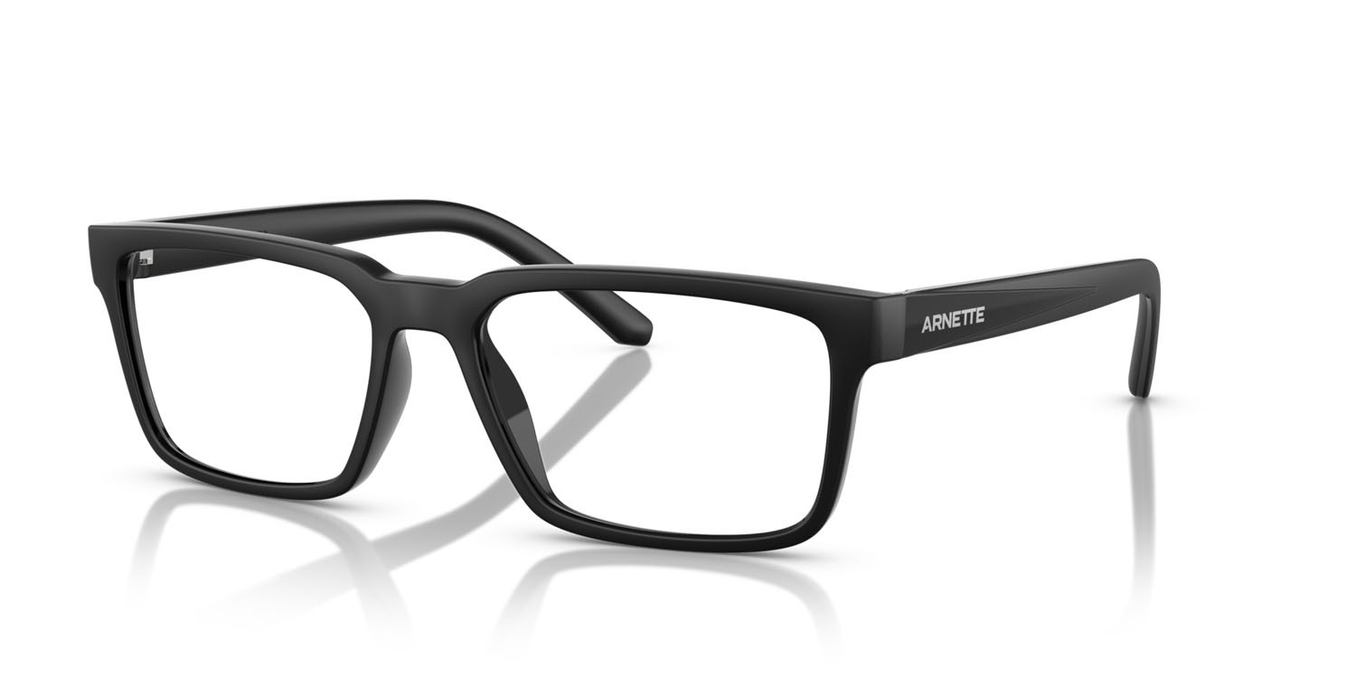 Occhiali da vista Arnette Sirocco AN 7259U (2758) colore nero opaco forma quadrato lenti lente demo