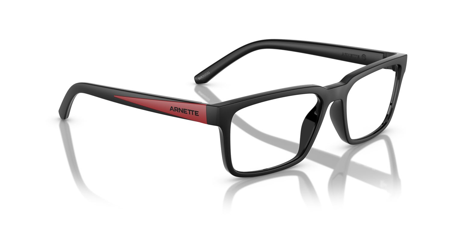 Brillen Arnette Sirocco AN 7259U (2966) farbe nero opaco form quadratisch gläser lente demo