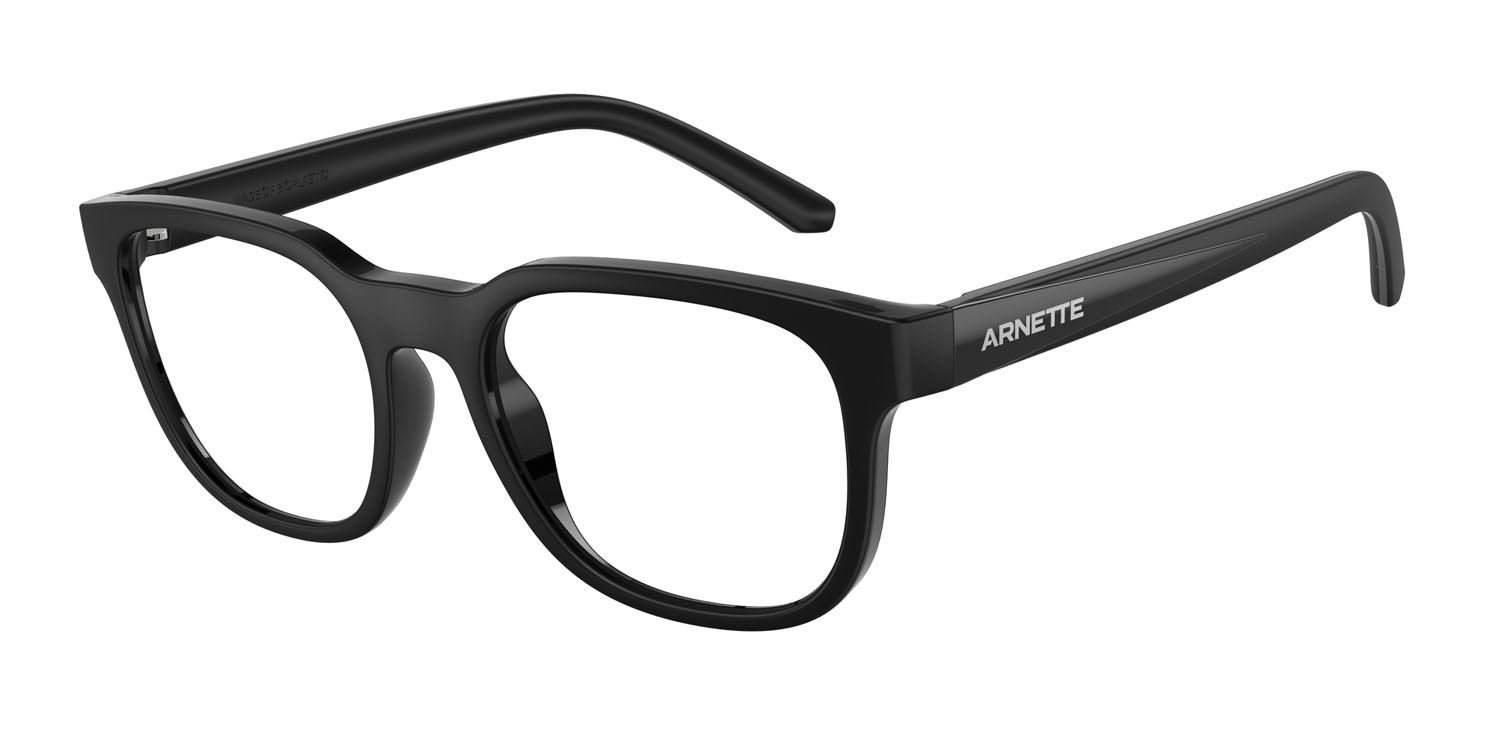 Occhiali da vista Arnette Fly By AN 7260U (2758) colore nero opaco forma pantos lenti lente demo