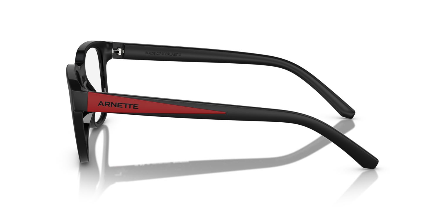 Occhiali da vista Arnette Fly By AN 7260U (2966) colore nero opaco forma pantos lenti lente demo