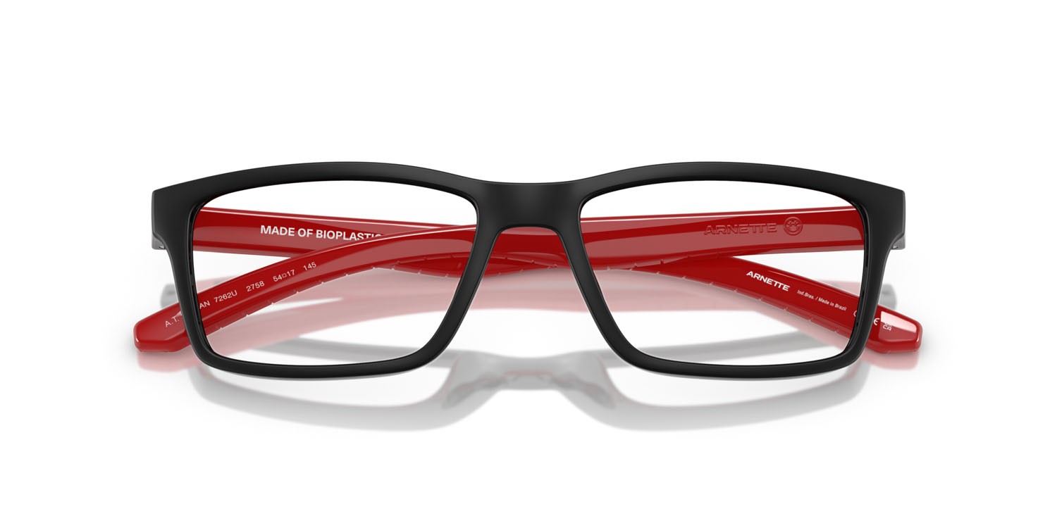 Occhiali da vista Arnette A.t. 2.0 AN 7262U (2758) colore rosso opaco/lucido forma quadrato lenti lente demo