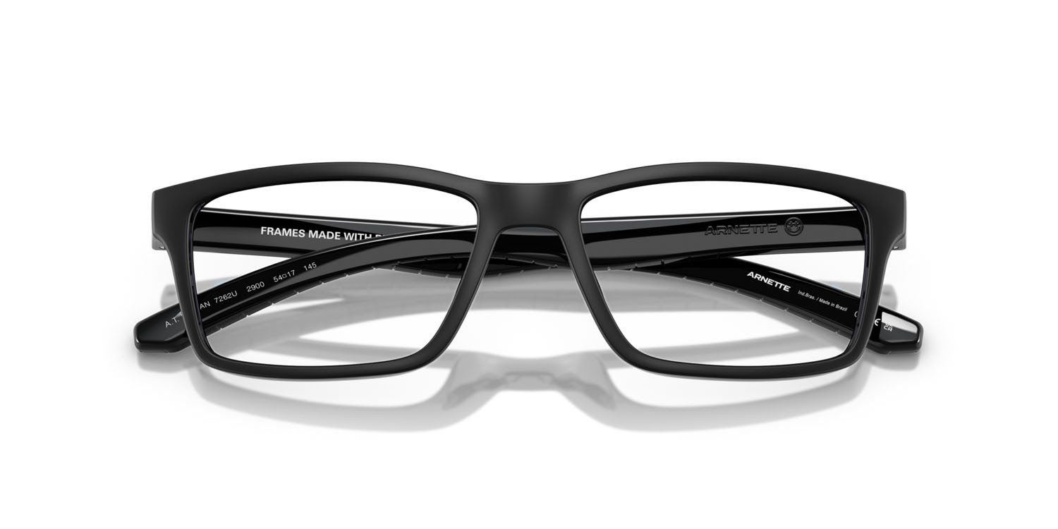 Occhiali da vista Arnette A.t. 2.0 AN 7262U (2900) colore black matte/shiny forma quadrato lenti lente demo
