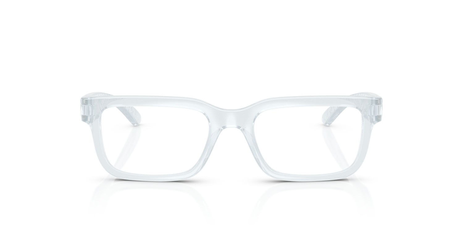 Occhiali da vista Arnette Emboss AN 7269 (2989) colore ghiaccio trasparente forma rettangolare lenti demo riciclato