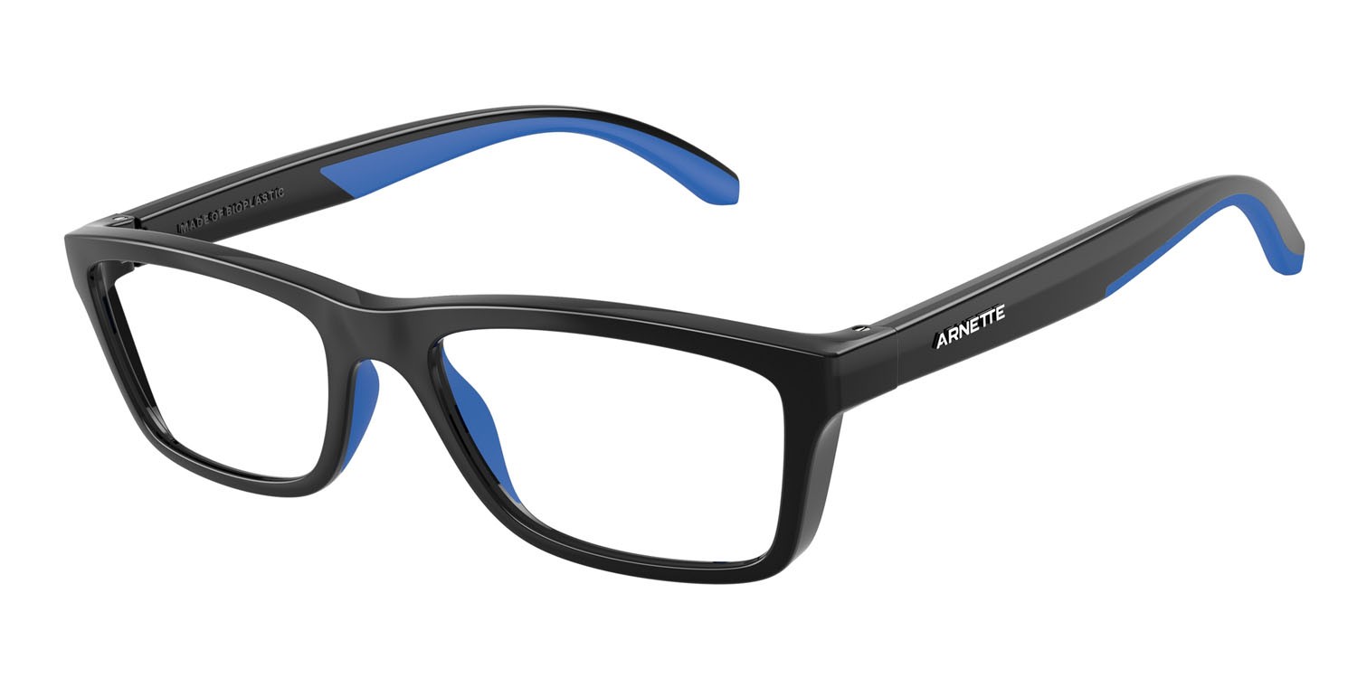 Brillen Arnette Burb AN 7270 (2753) farbe nero/gomma blu reale form rechteckig gläser demo riciclato