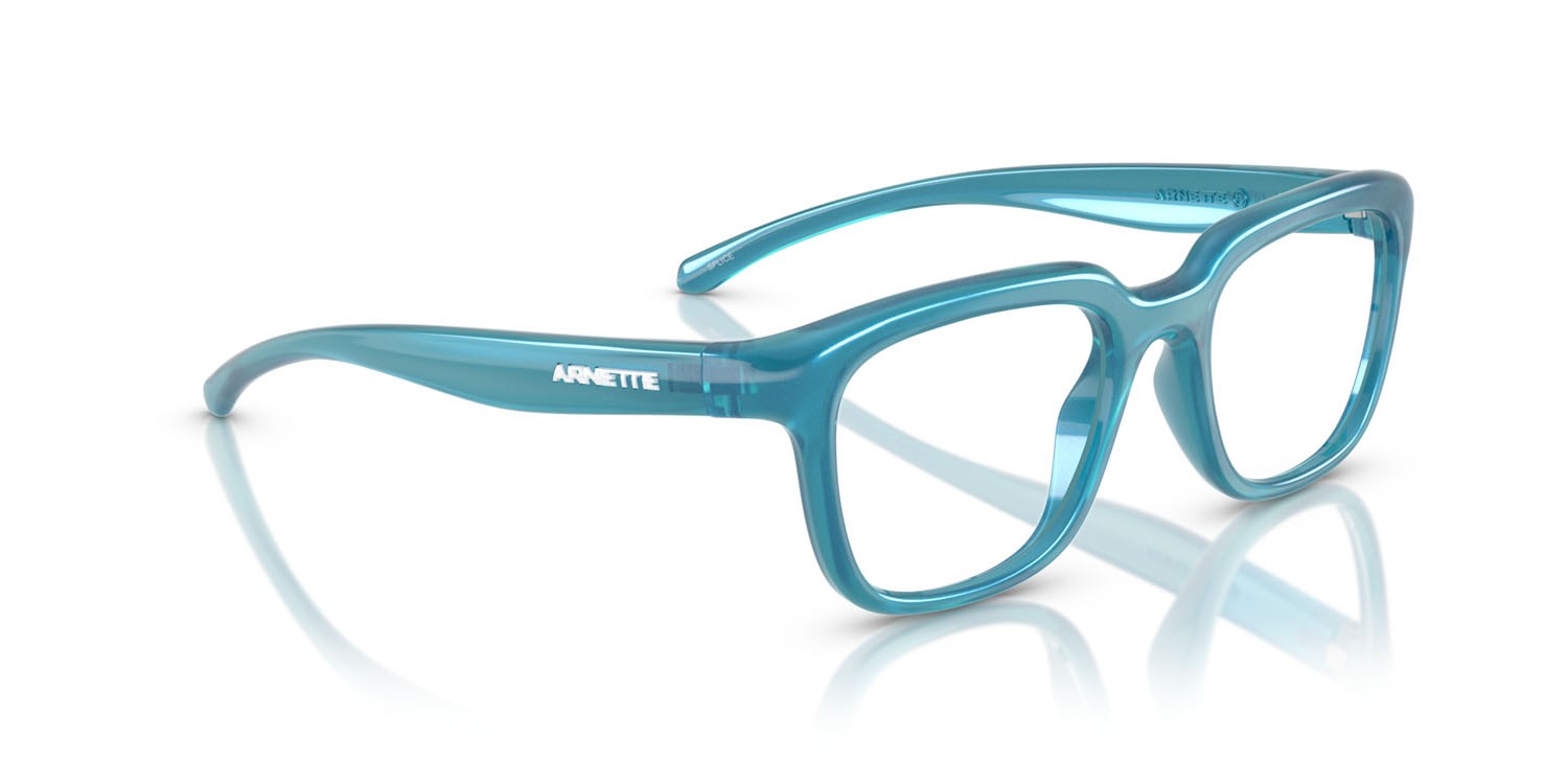 Occhiali da vista Arnette Splice AN 7272 (2986) colore blu metallizzato forma quadrato lenti demo riciclato