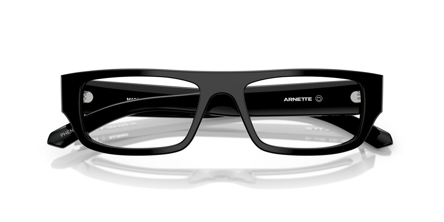 Brillen Arnette Pheno AN 7273 (1214) farbe nero form rechteckig gläser demo riciclato