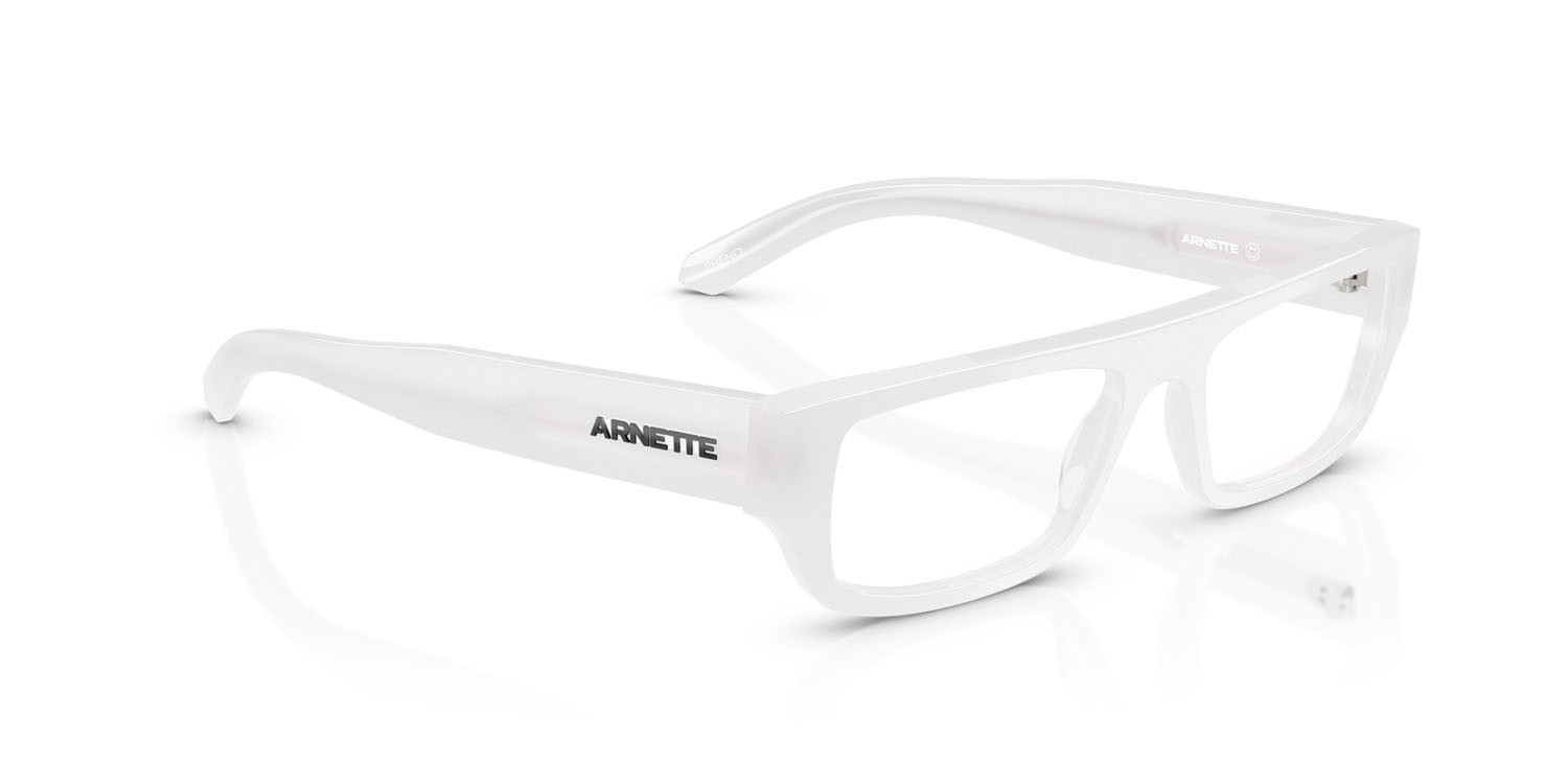 Eyeglasses Arnette Pheno AN 7273 (1249) color grigio ghiaccio opalino shape rectangle lenses demo riciclato