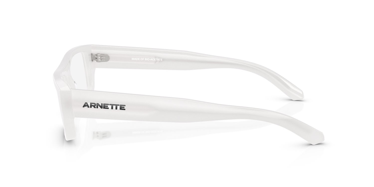 Eyeglasses Arnette Pheno AN 7273 (1249) color grigio ghiaccio opalino shape rectangle lenses demo riciclato