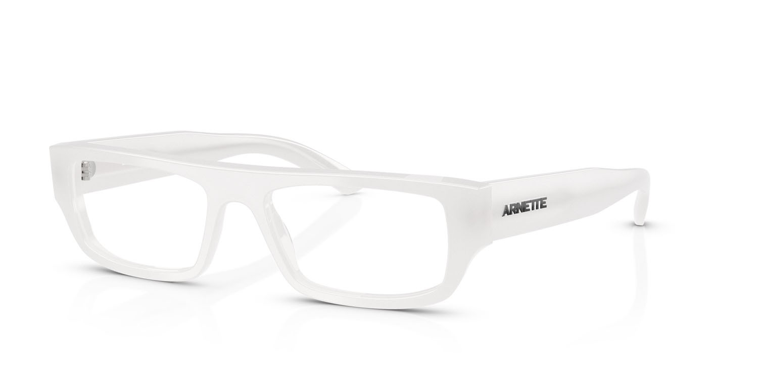 Eyeglasses Arnette Pheno AN 7273 (1249) color grigio ghiaccio opalino shape rectangle lenses demo riciclato
