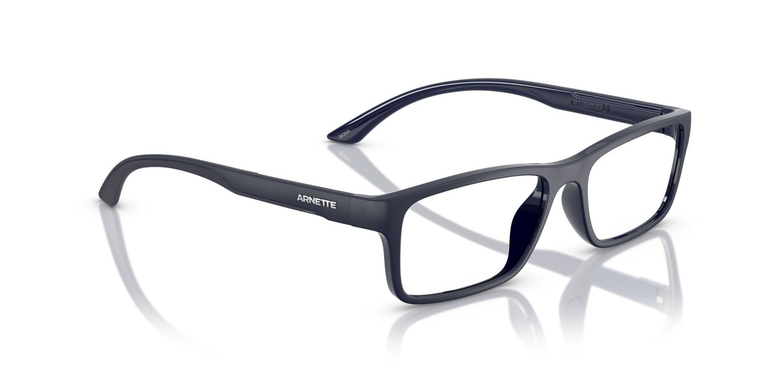 Occhiali da vista Arnette Signa AN 7275U (2762) colore dark blue matte/shiny forma rettangolare lenti demo riciclato