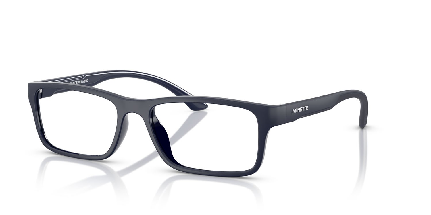 Occhiali da vista Arnette Signa AN 7275U (2762) colore dark blue matte/shiny forma rettangolare lenti demo riciclato