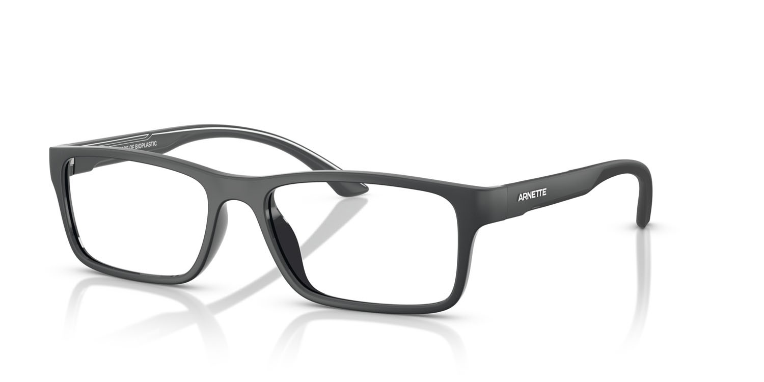 Occhiali da vista Arnette Signa AN 7275U (2841) colore dark grey matte/shiny forma rettangolare lenti demo riciclato