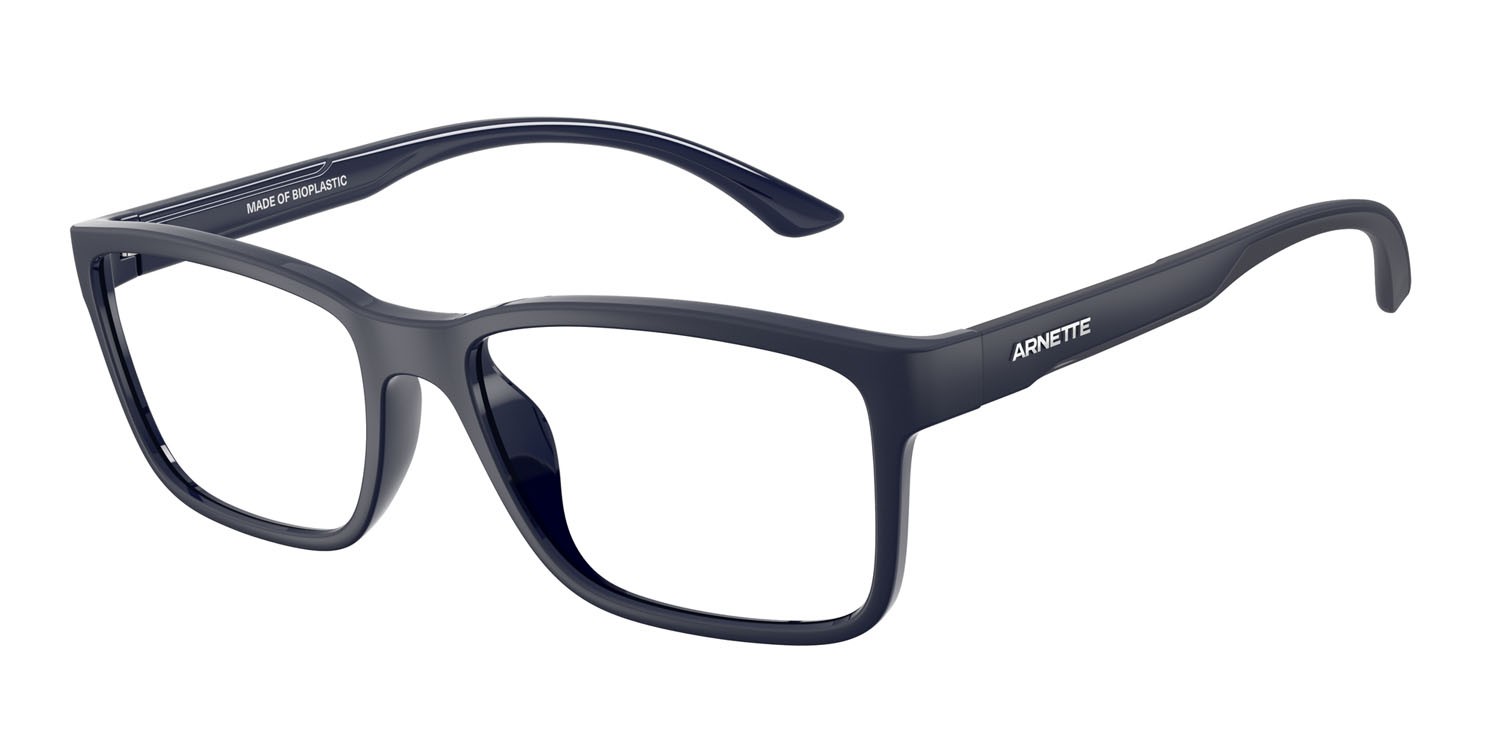 Occhiali da vista Arnette Derail AN 7276U (2762) colore dark blue matte/shiny forma quadrato lenti demo riciclato