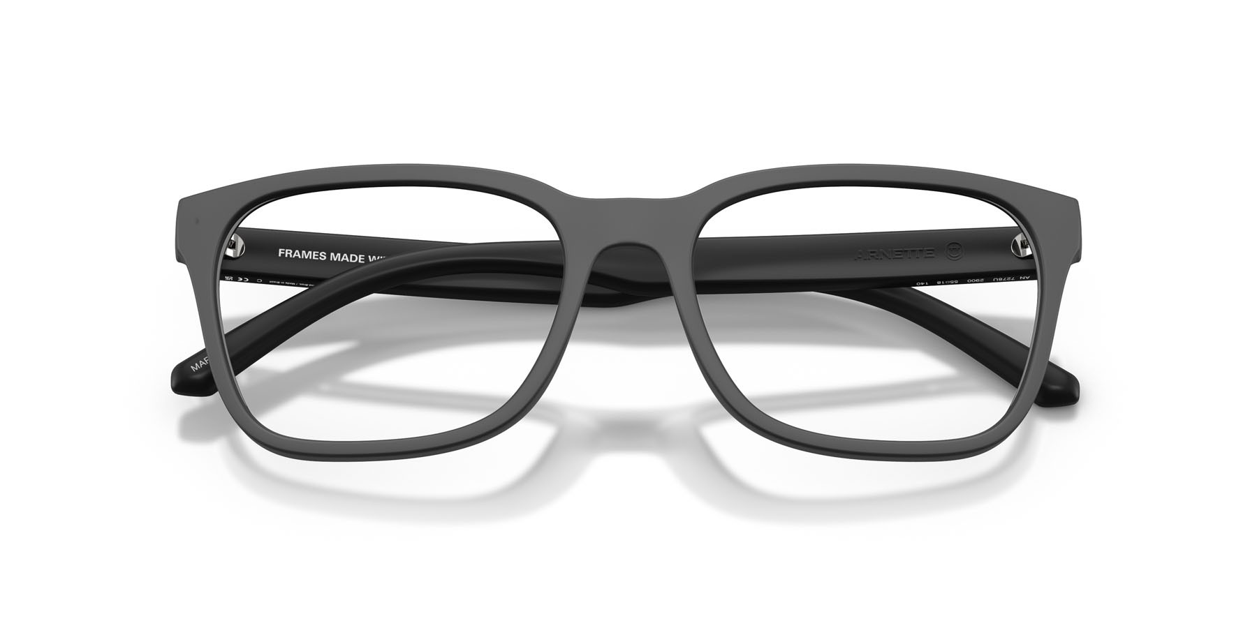 Brillen Arnette Mark AN 7278U (2900) farbe nero riciclato form quadratisch gläser lente demo